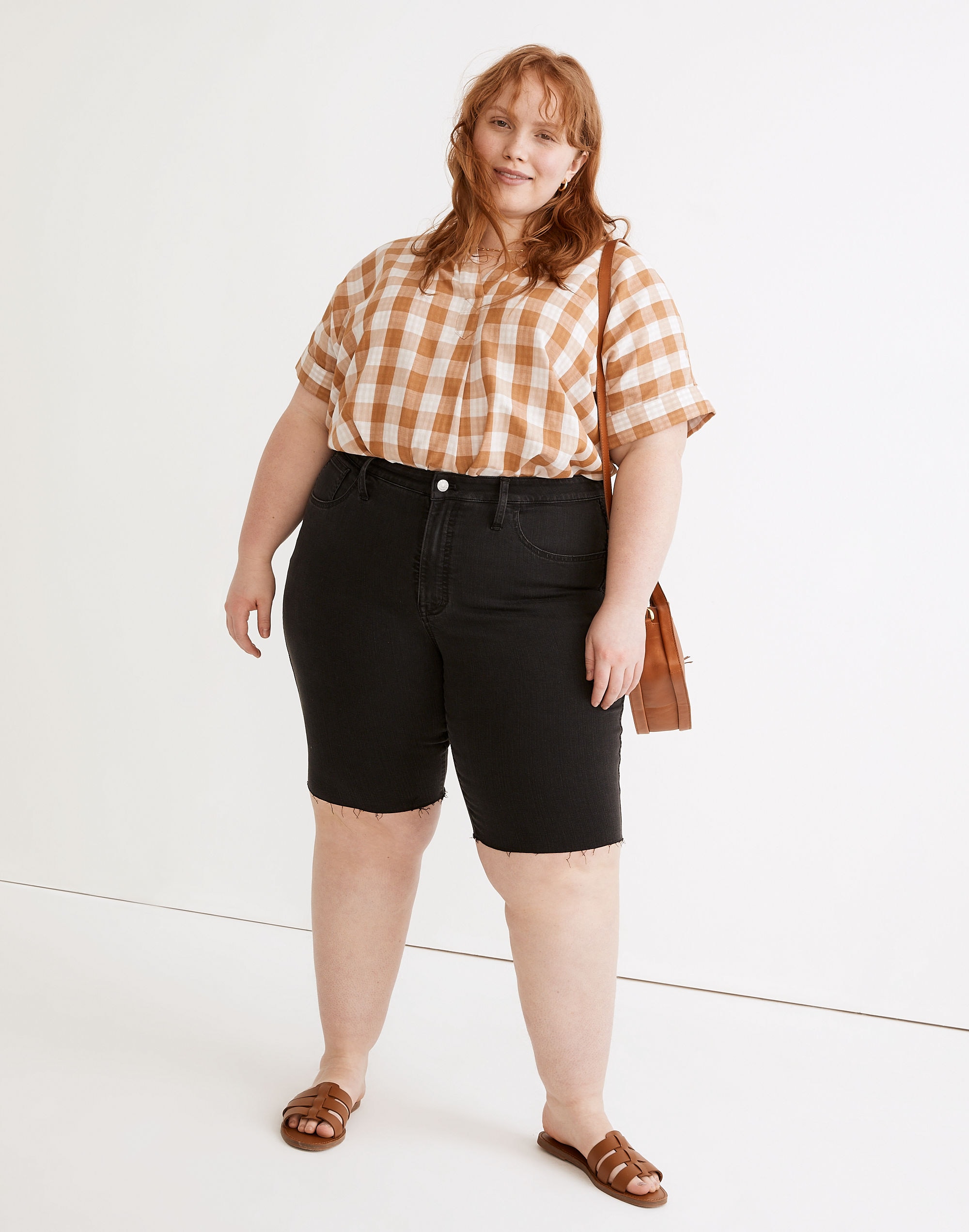 Plus Roadtripper Supersoft Biker Shorts in Lunar Wash