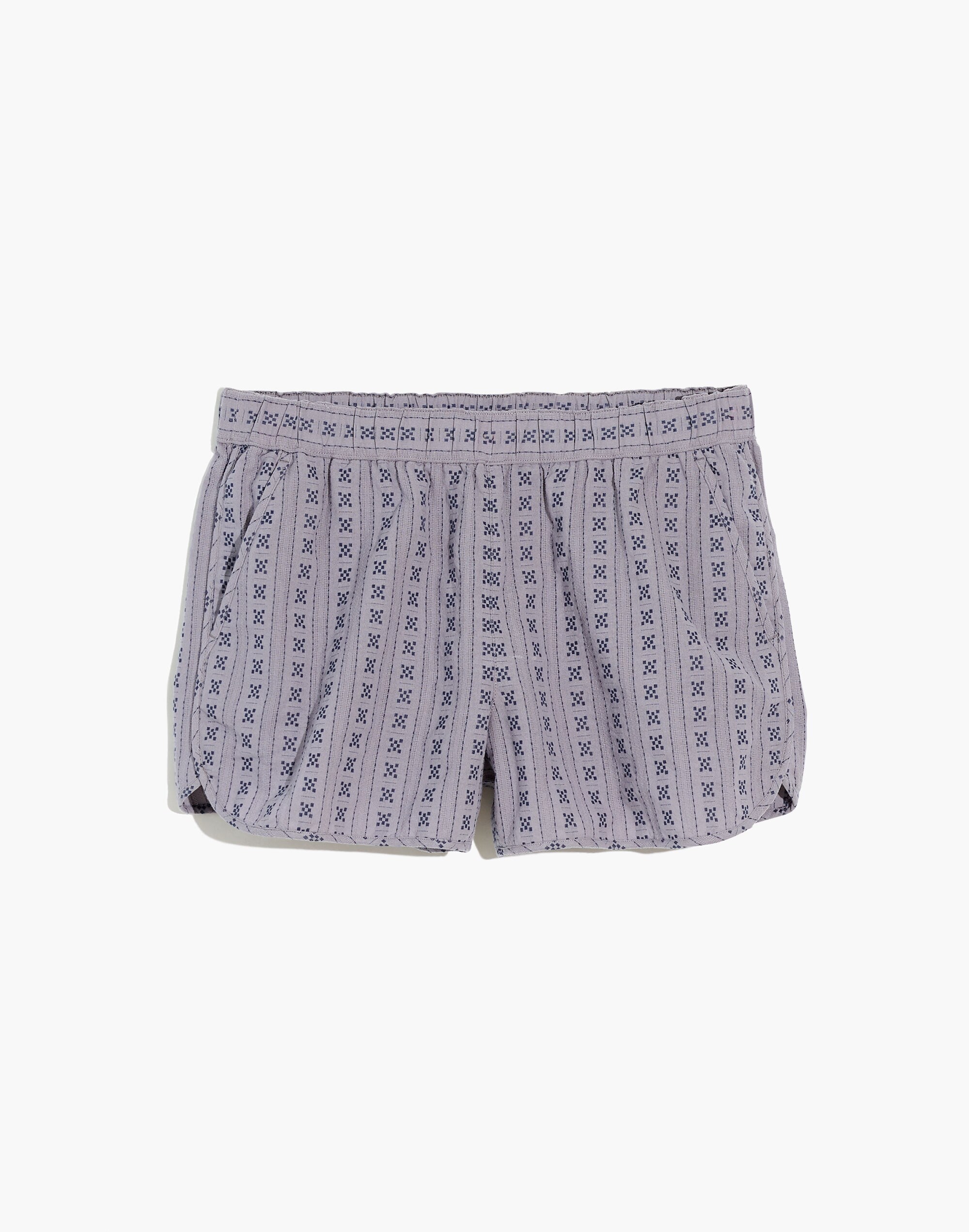 Plus Pull-On Dolphin Shorts in Jacquard Stripe