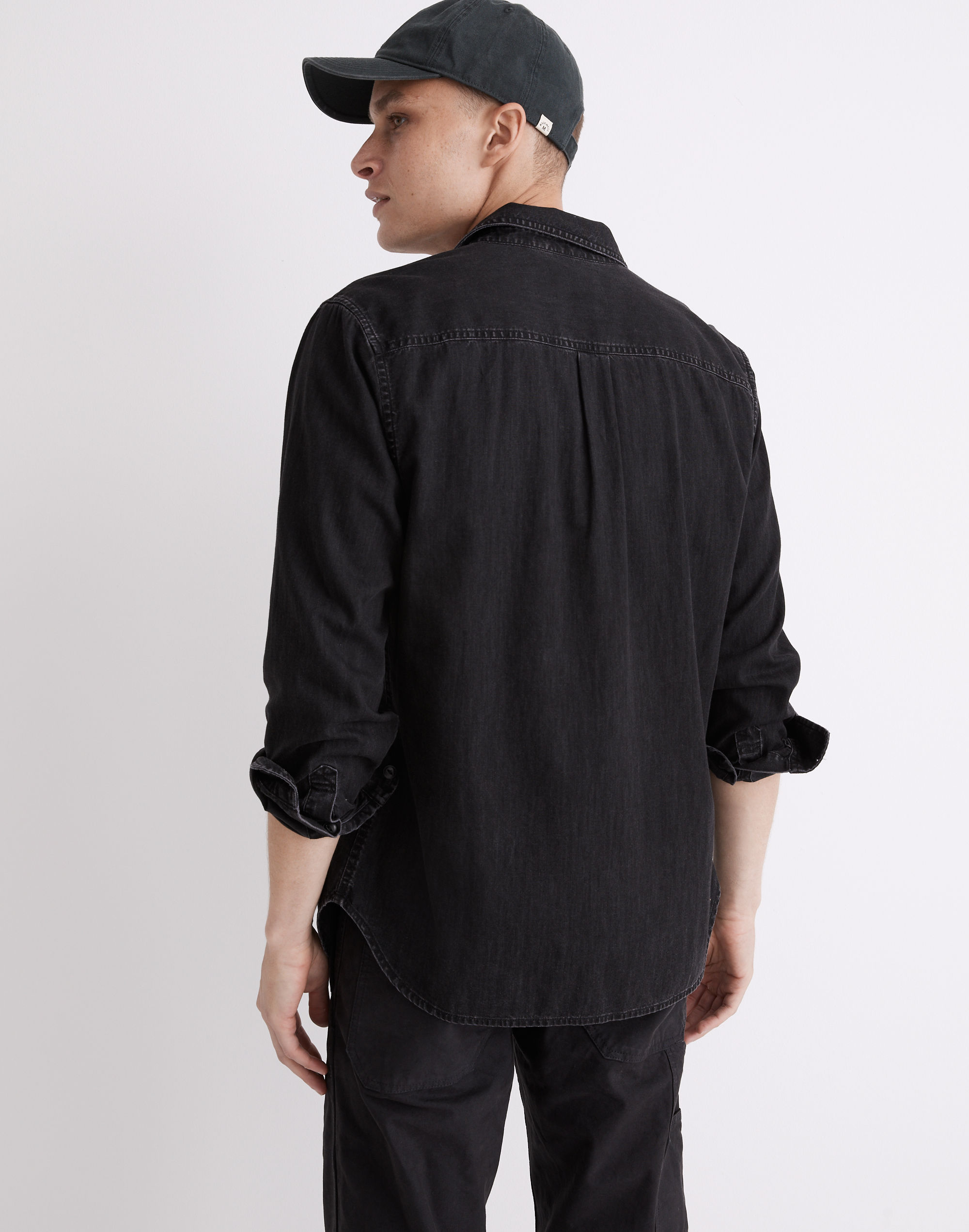 Denim Perfect Long-Sleeve Shirt in Cutler Wash