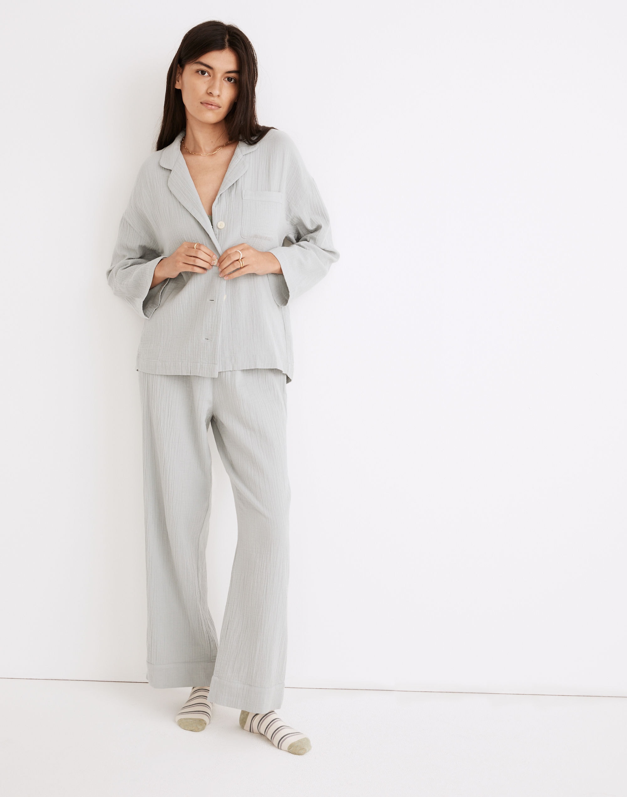 Lightestspun Oversized Long Pajama Set