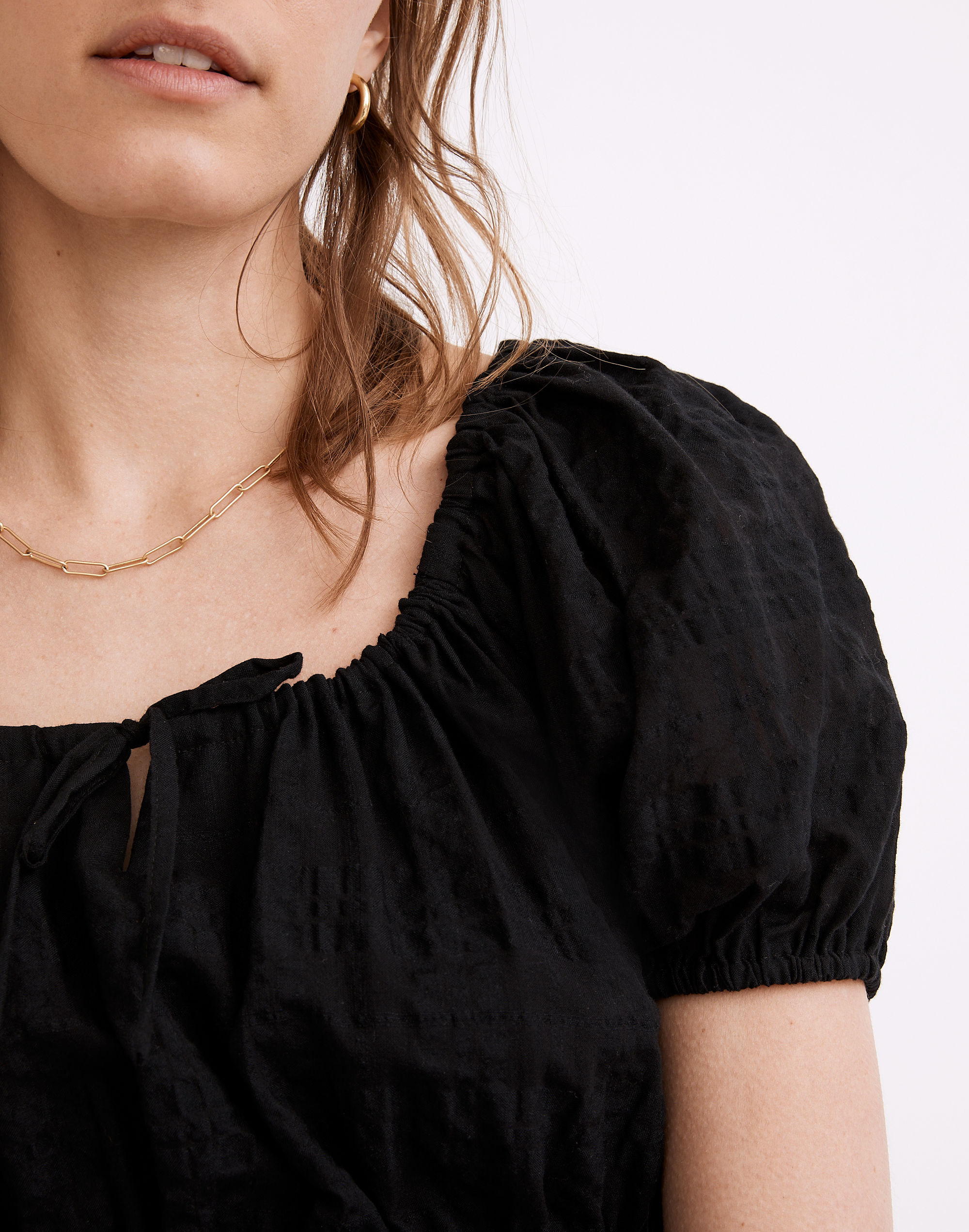 Sophia Midi Dress in Seersucker Check