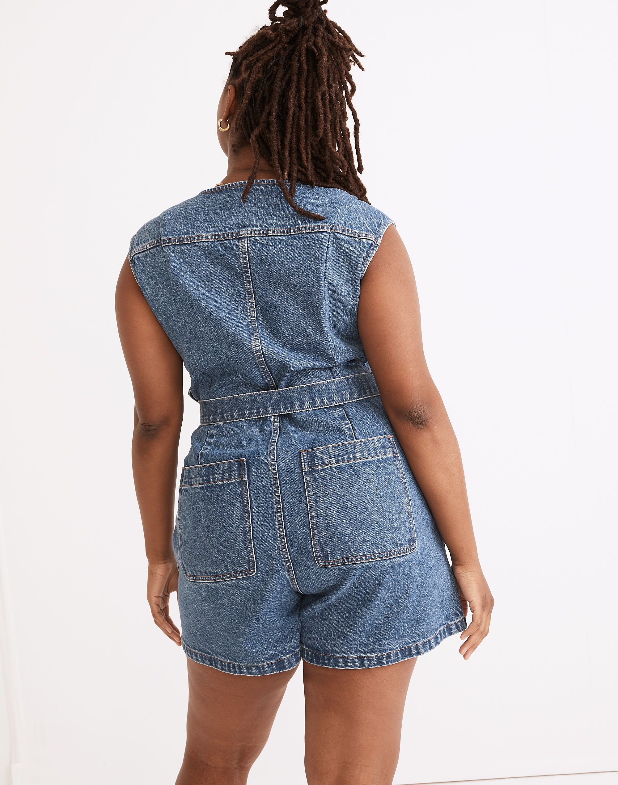 Zip-Front Romper: TENCEL&trade; Denim Edition