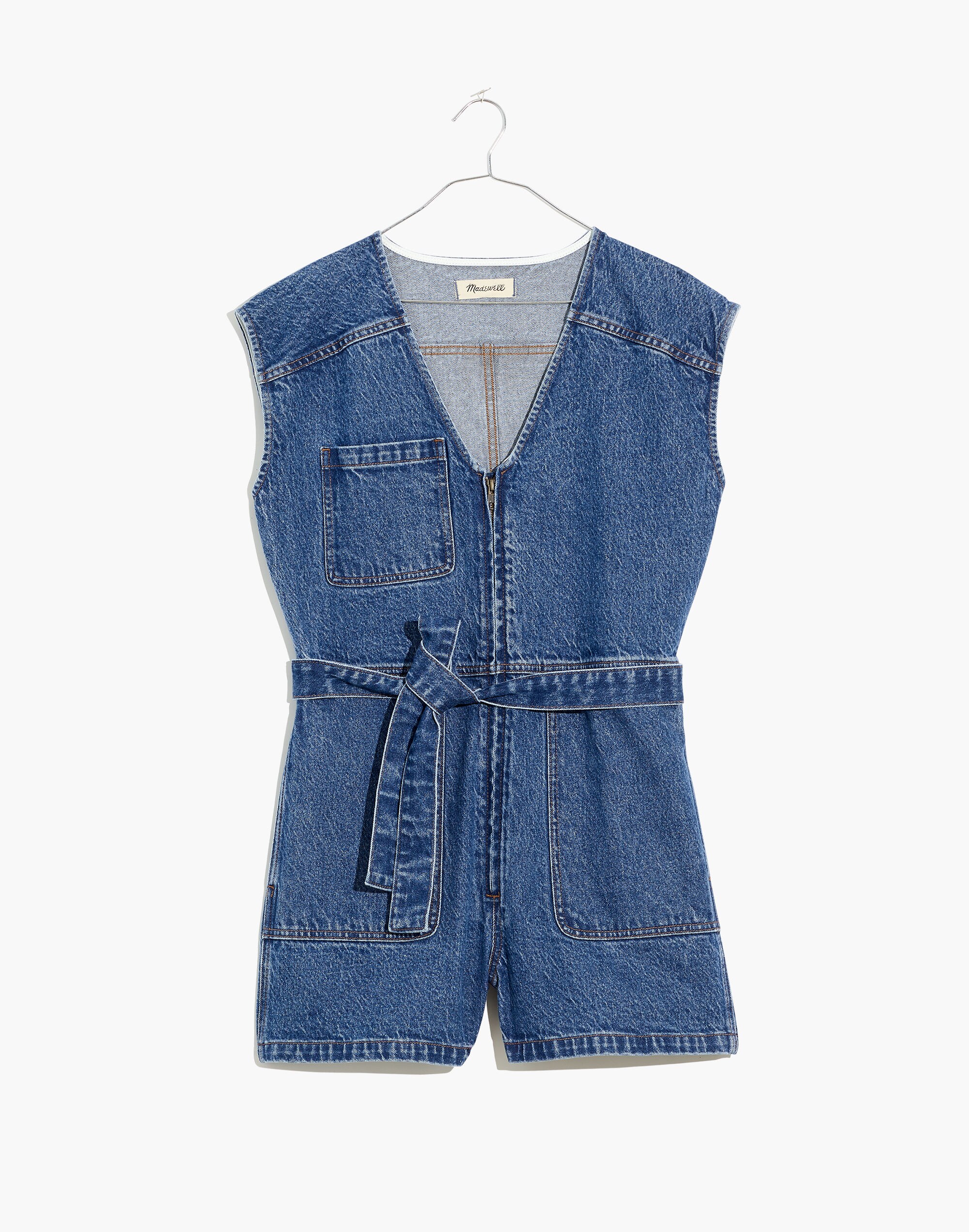 Zip-Front Romper: TENCEL&trade; Denim Edition