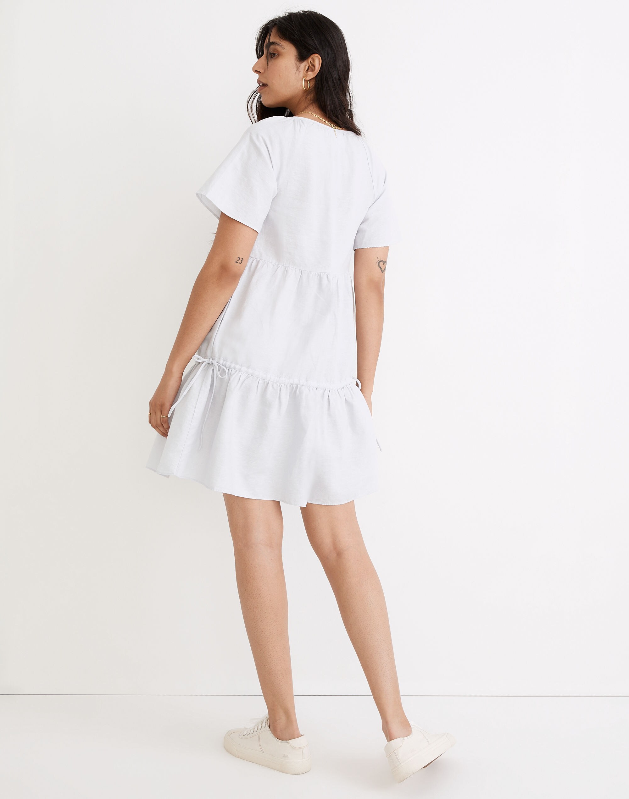 Linen-Blend Lorelei Mini Dress