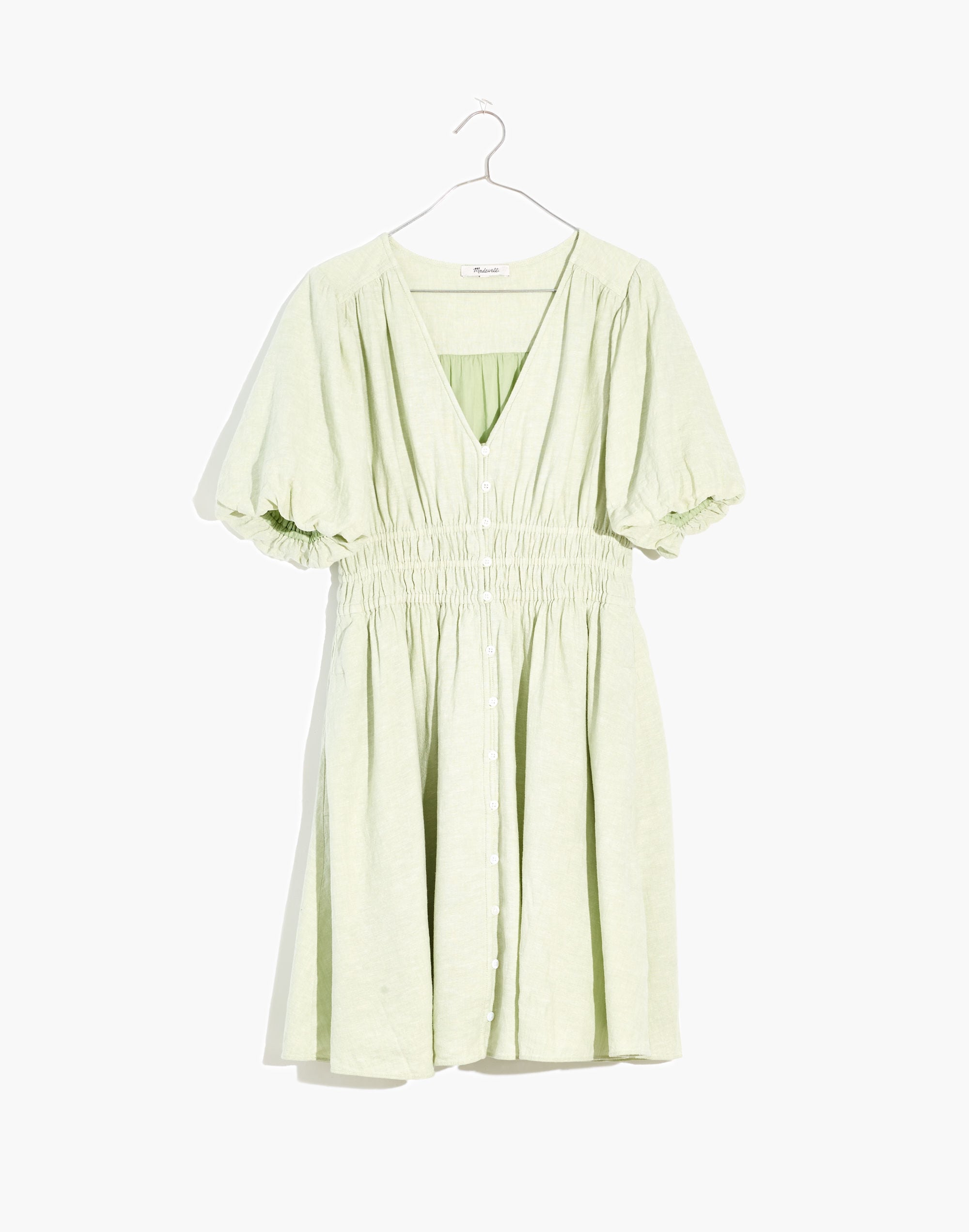 Linen-Blend Sophia Mini Dress