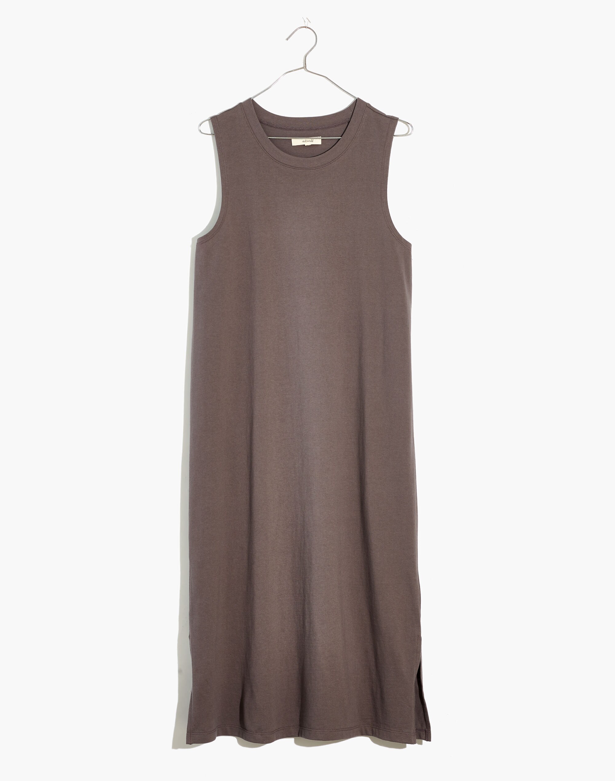 Organic Cotton Crewneck Tank Midi Dress