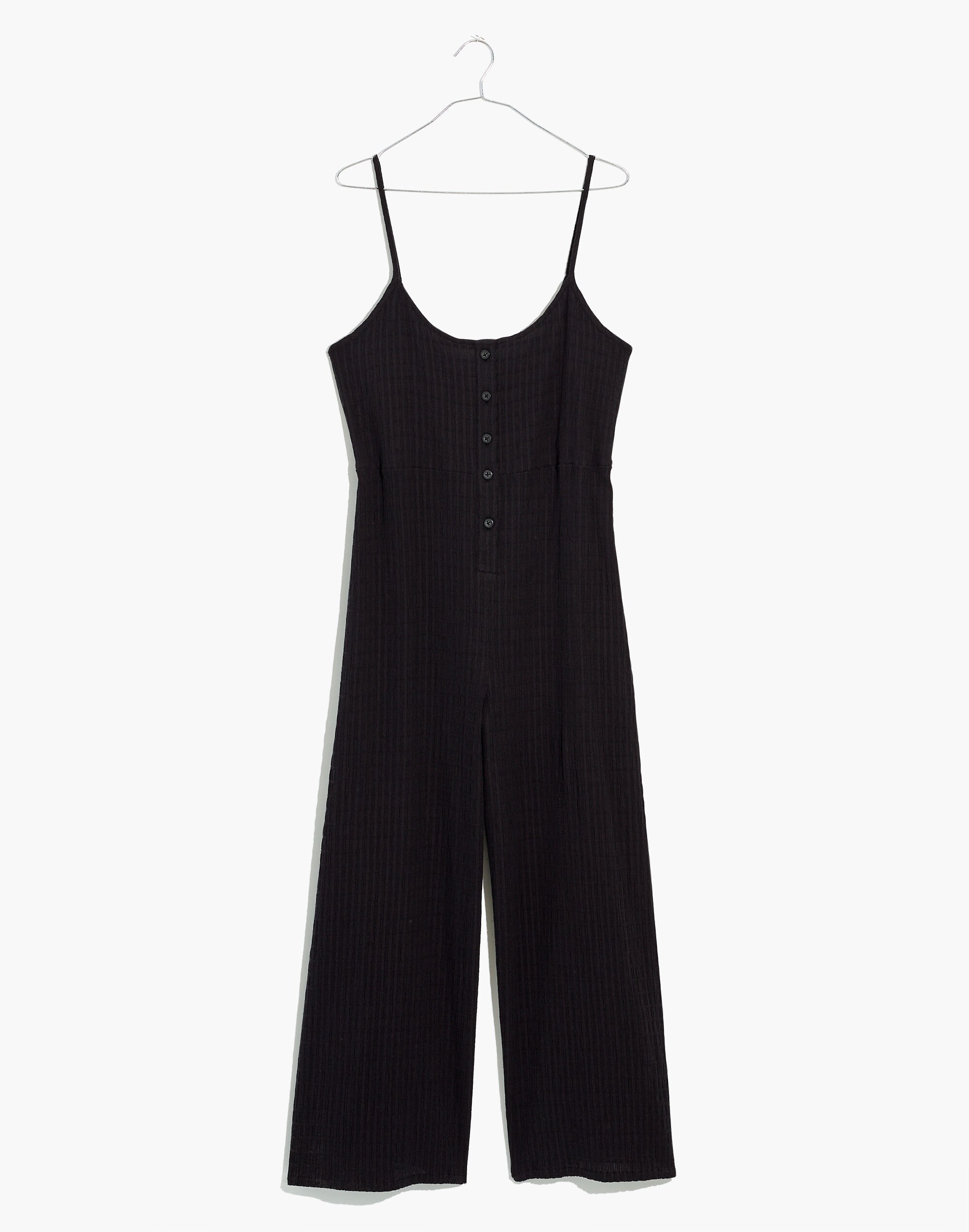 Plus Textured Cover-Up Jumpsuit