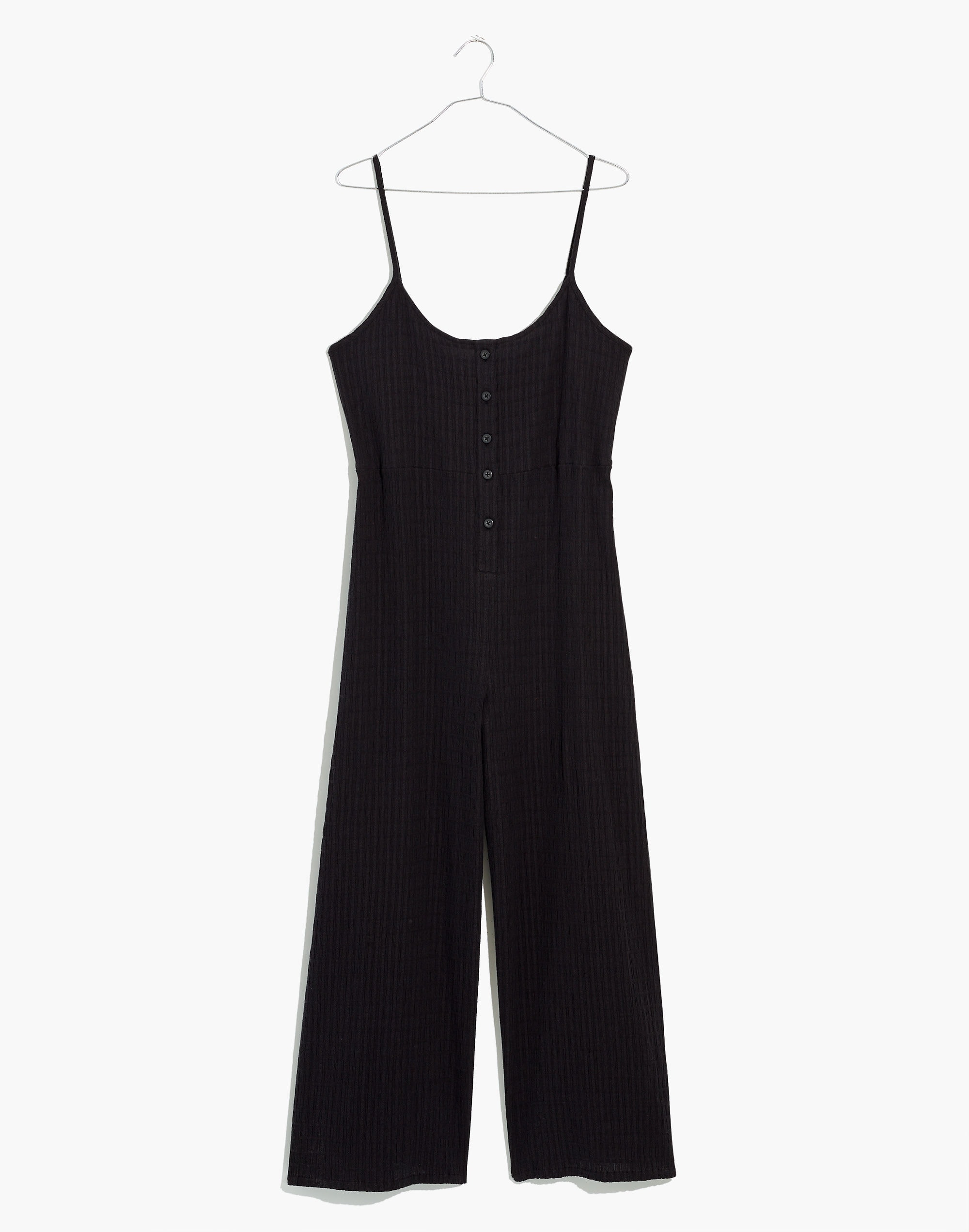 Plus Textured Cover-Up Jumpsuit