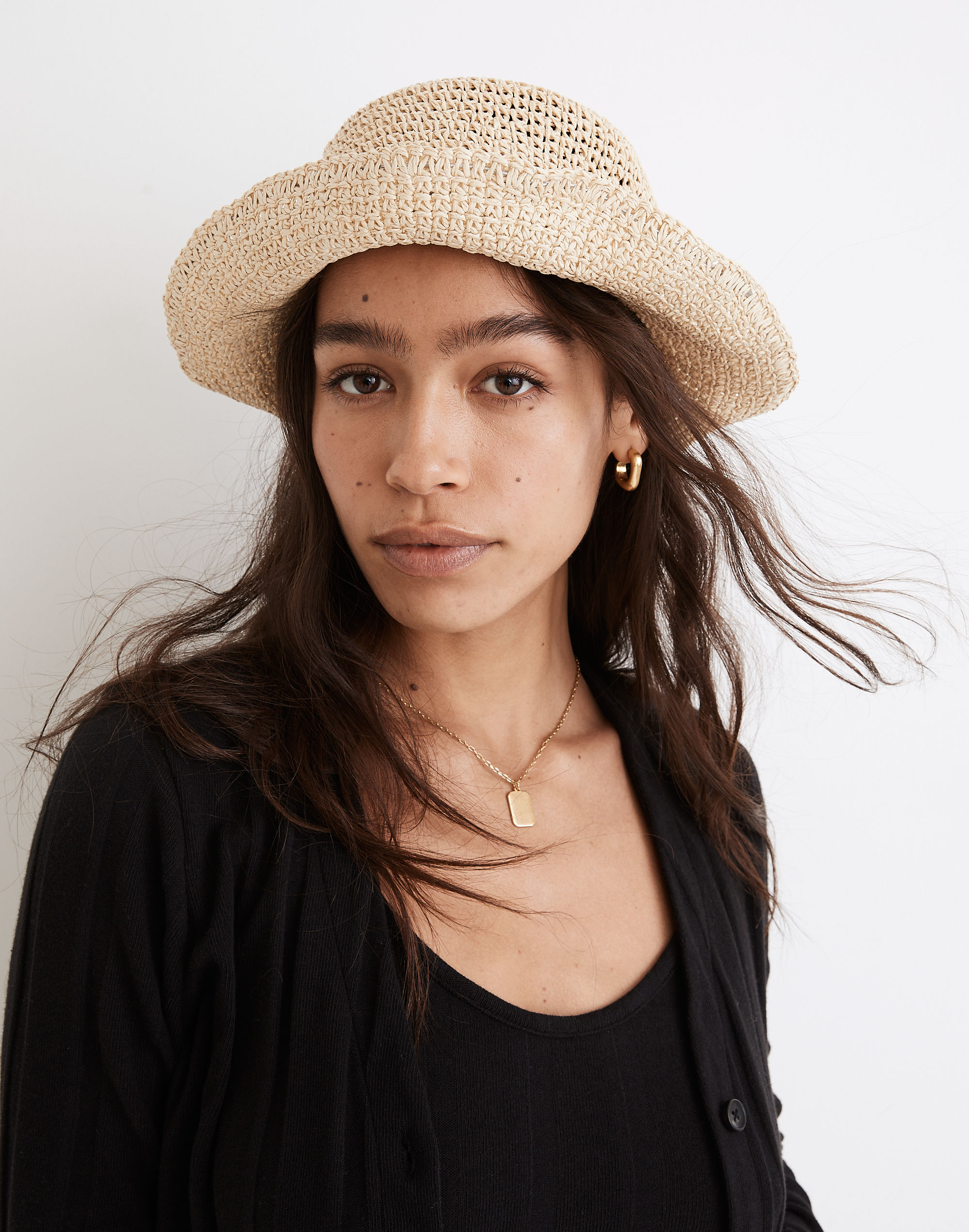 Straw Bucket Hat