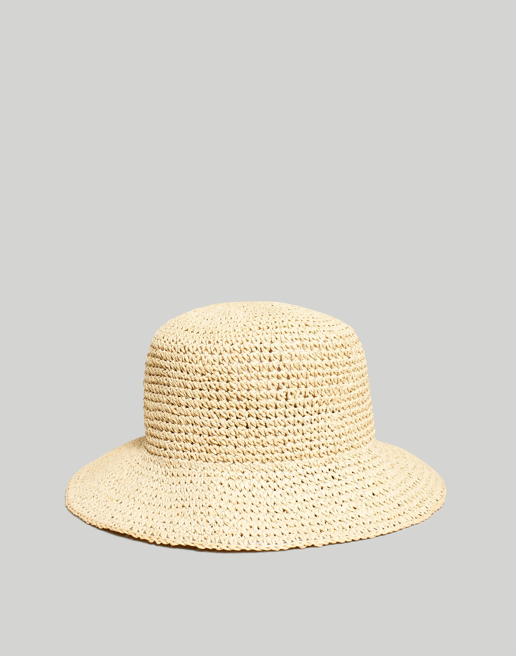 straw bucket hat