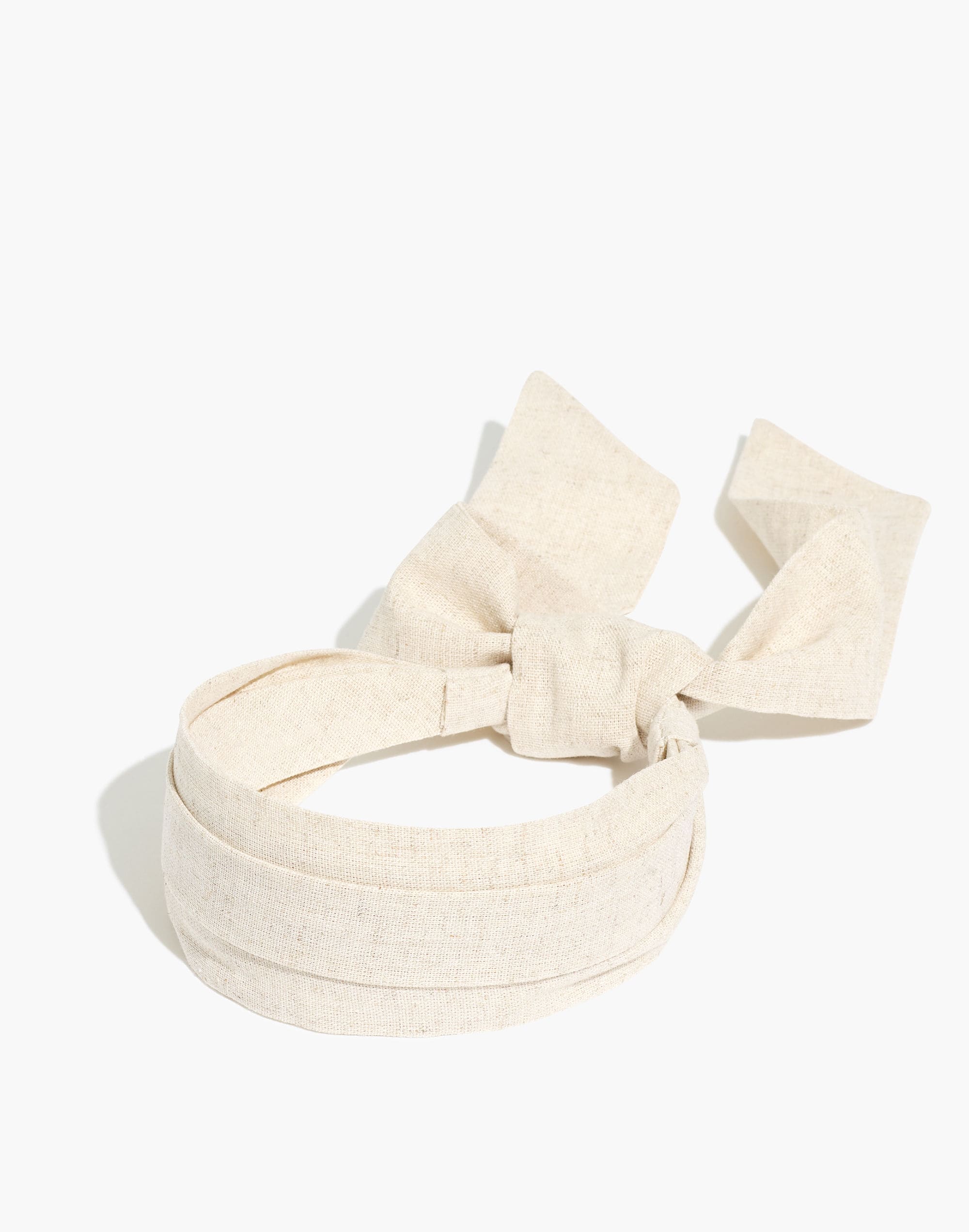 covered tie-back headband