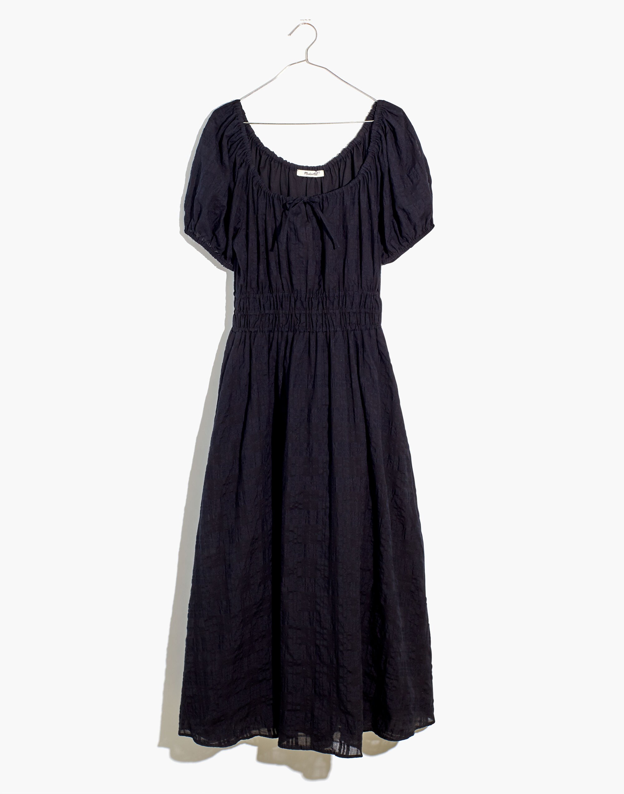 plus sophia midi dress in seersucker check