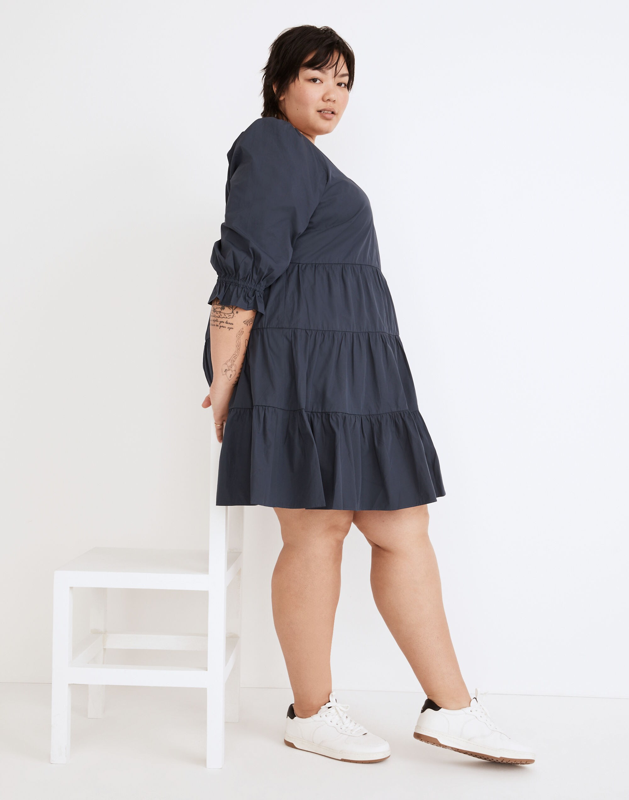 Plus Poplin Lizzie Babydoll Dress