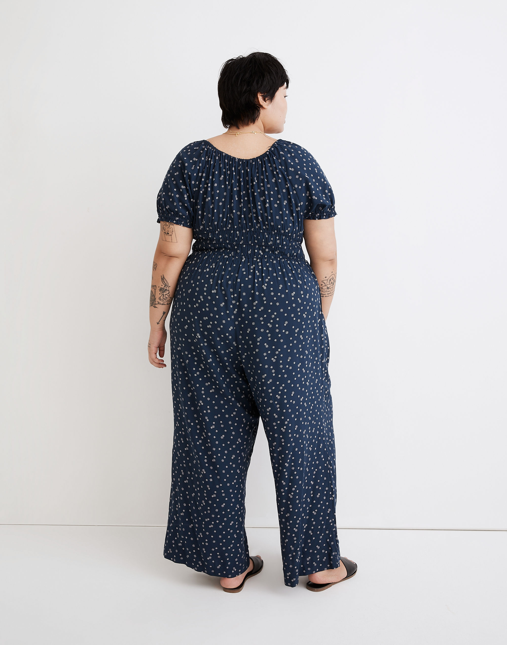 Plus Sophia Jumpsuit in Bandana Flower