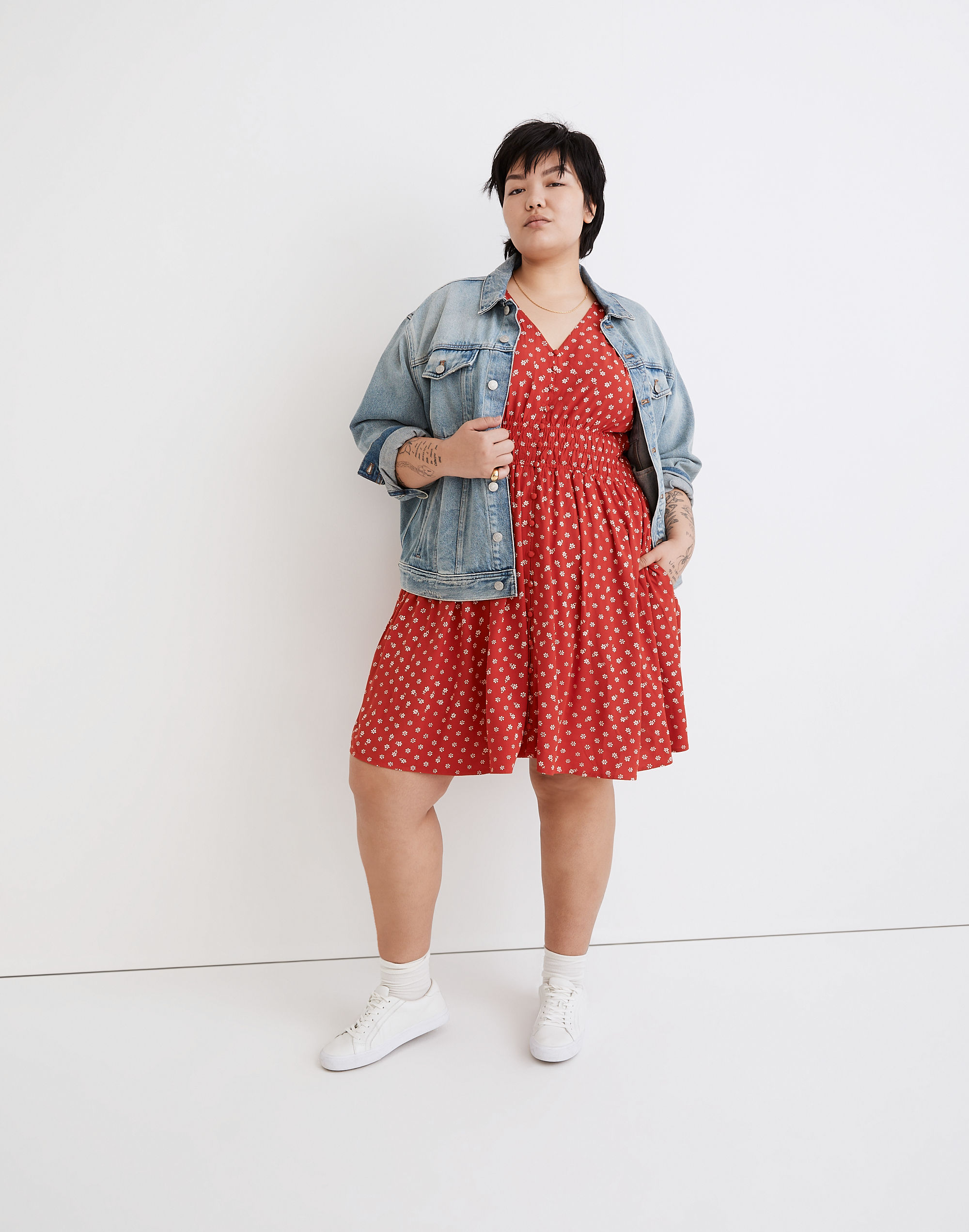 plus sophia mini dress in bandana flower