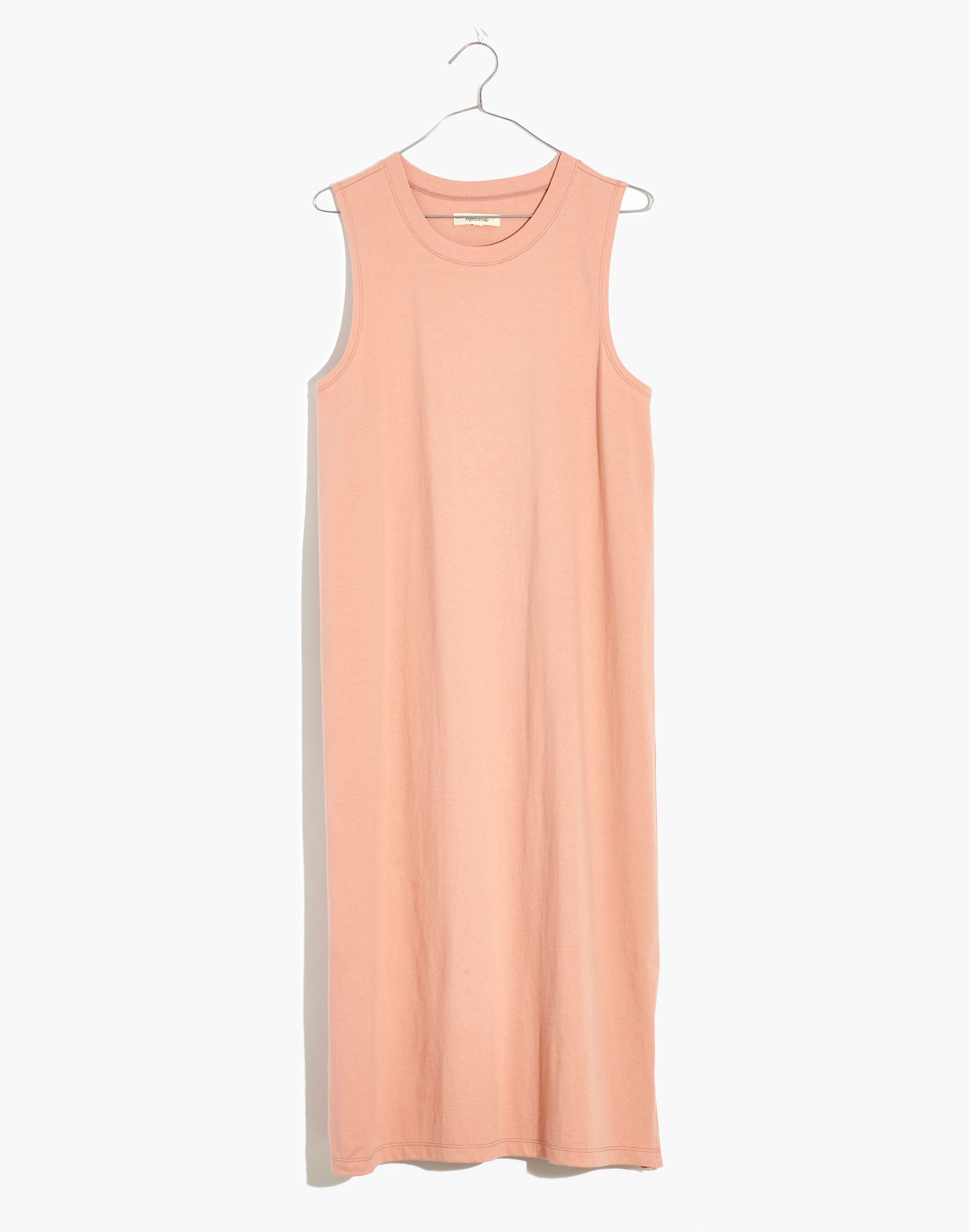 Plus Organic Cotton Crewneck Tank Midi Dress