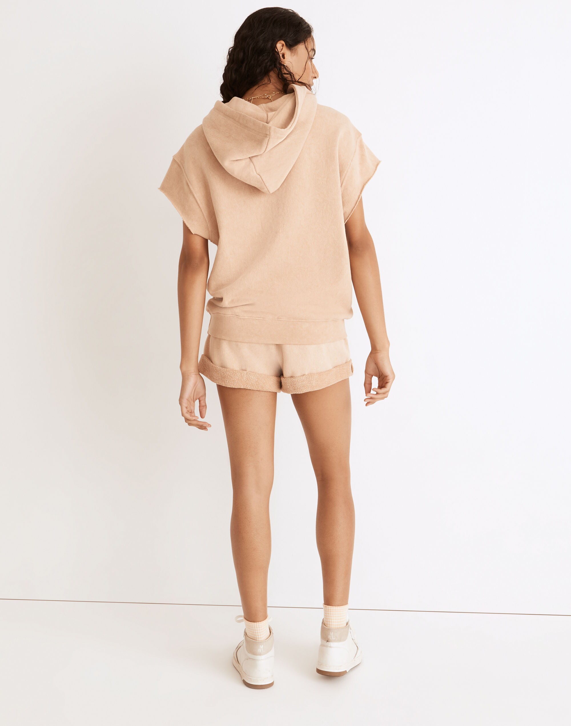 Splits59&trade; French Terry Kitty Short-Sleeved Hoodie Sweatshirt