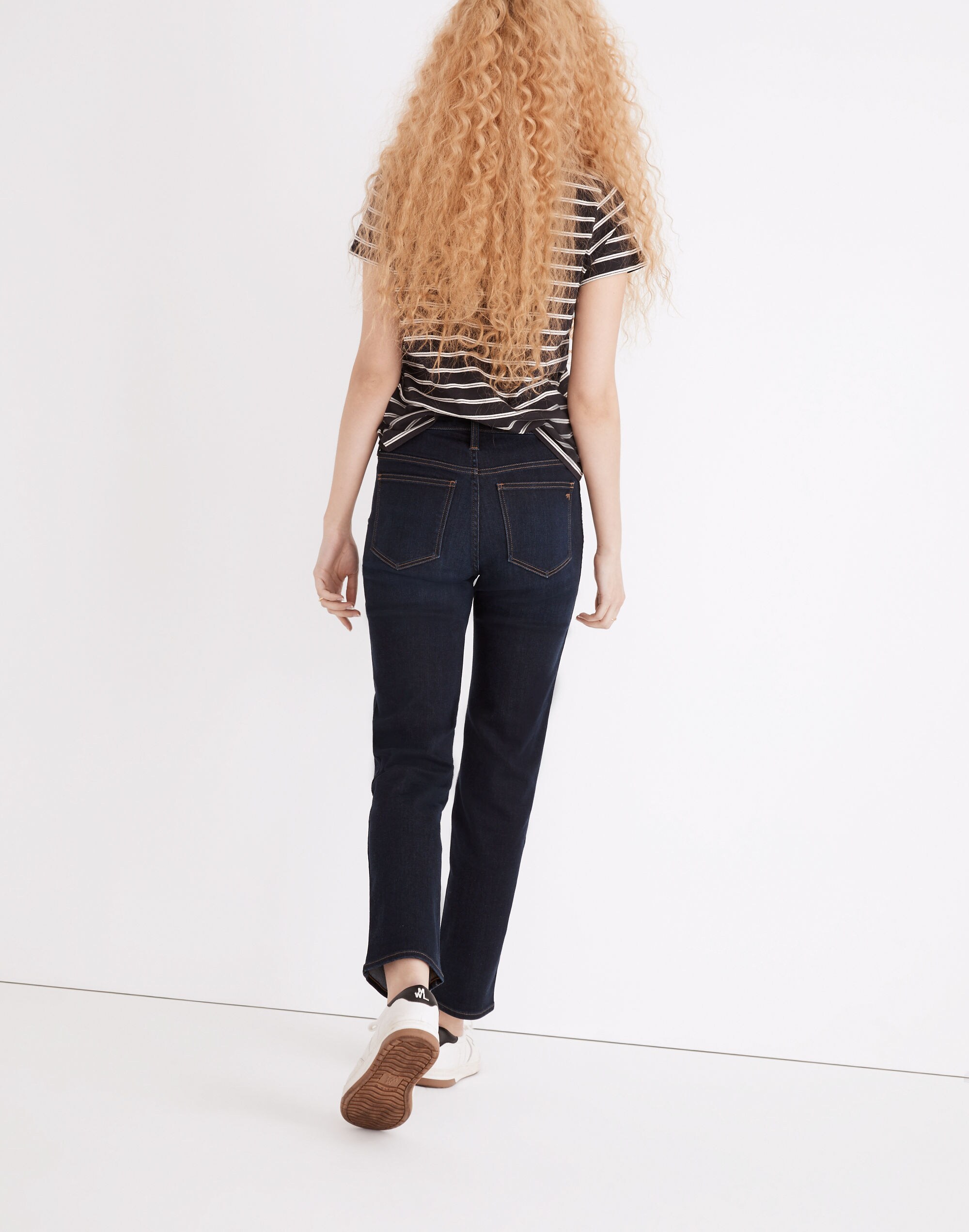 Petite Mid-Rise Stovepipe Jeans in Larkspur Wash: TENCEL&trade; Denim Edition