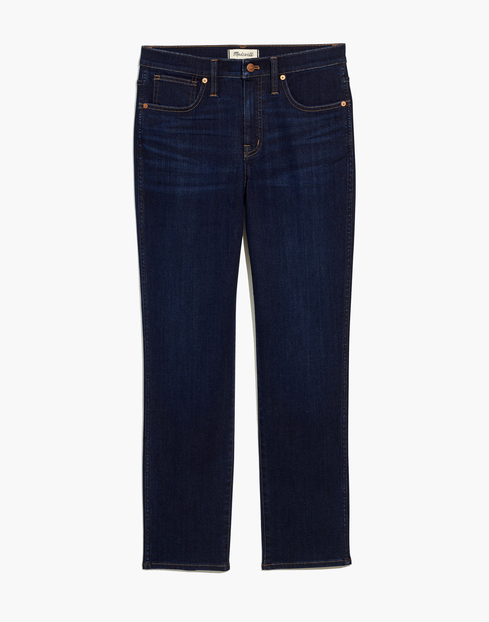 Mid-Rise Stovepipe Jeans in Larkspur Wash: TENCEL&trade; Denim Edition