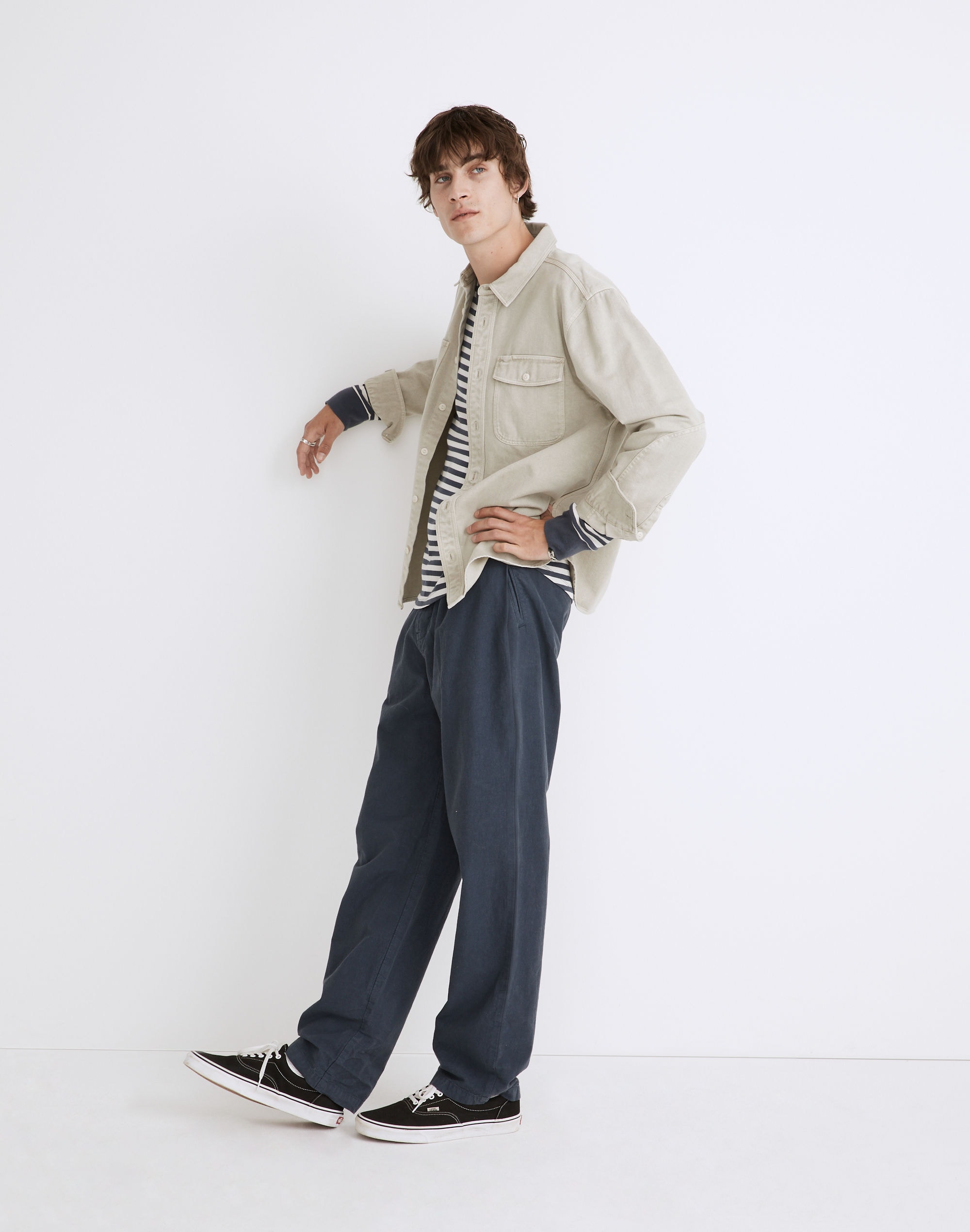 Pleated Chino Pants