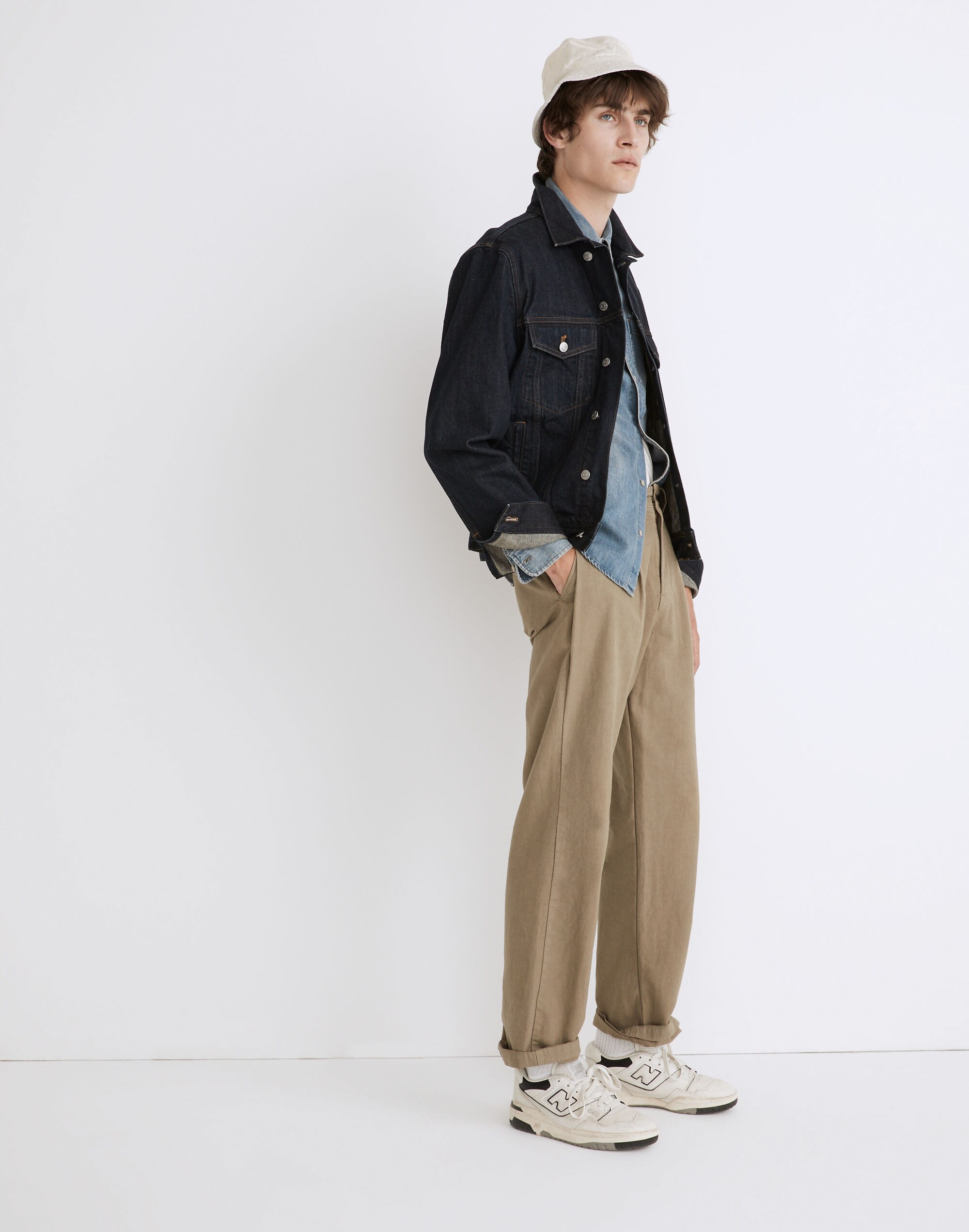 Pleated Chino Pants