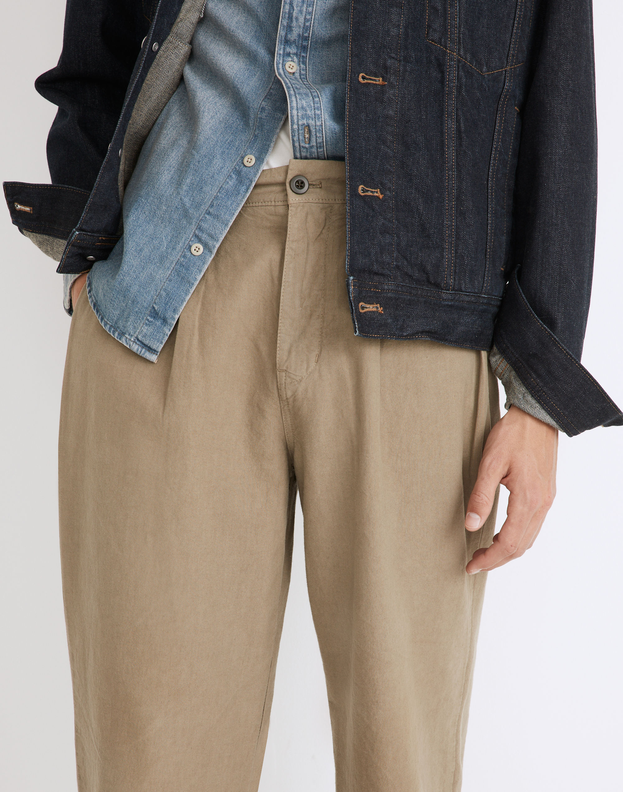 Pleated Chino Pants