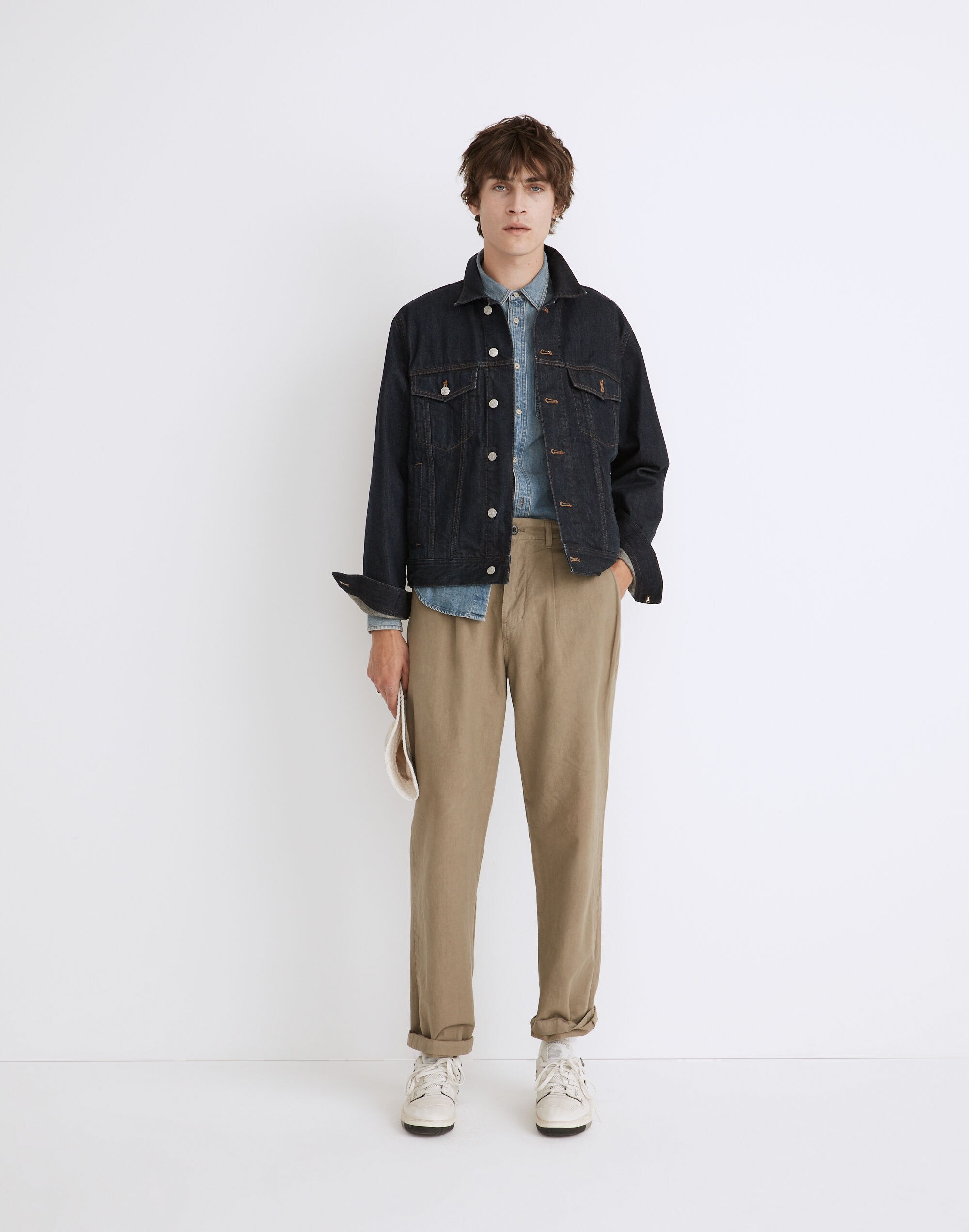 Pleated Chino Pants