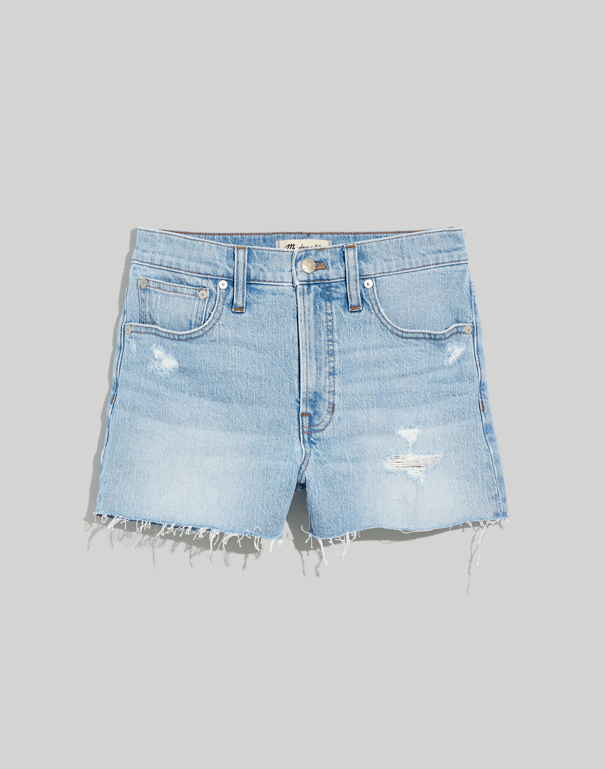 The Perfect Jean Short in Fiore Wash: Destroyed Edition