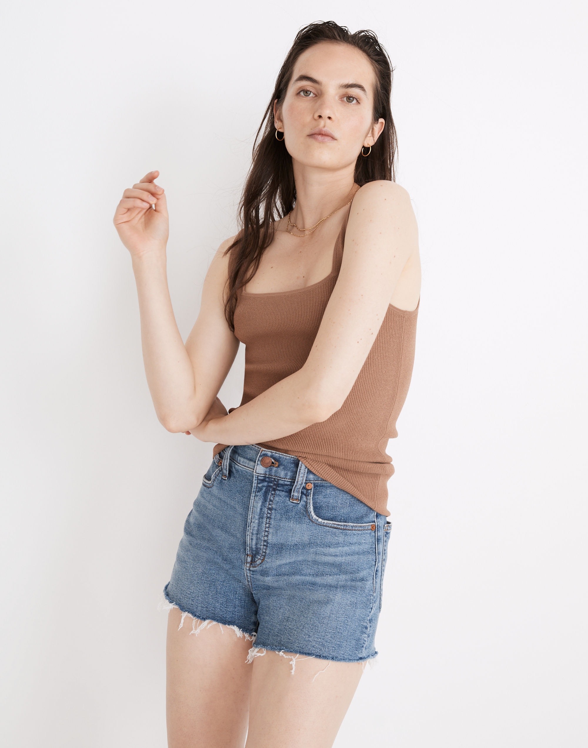 The Perfect Jean Short in Ellacott Wash