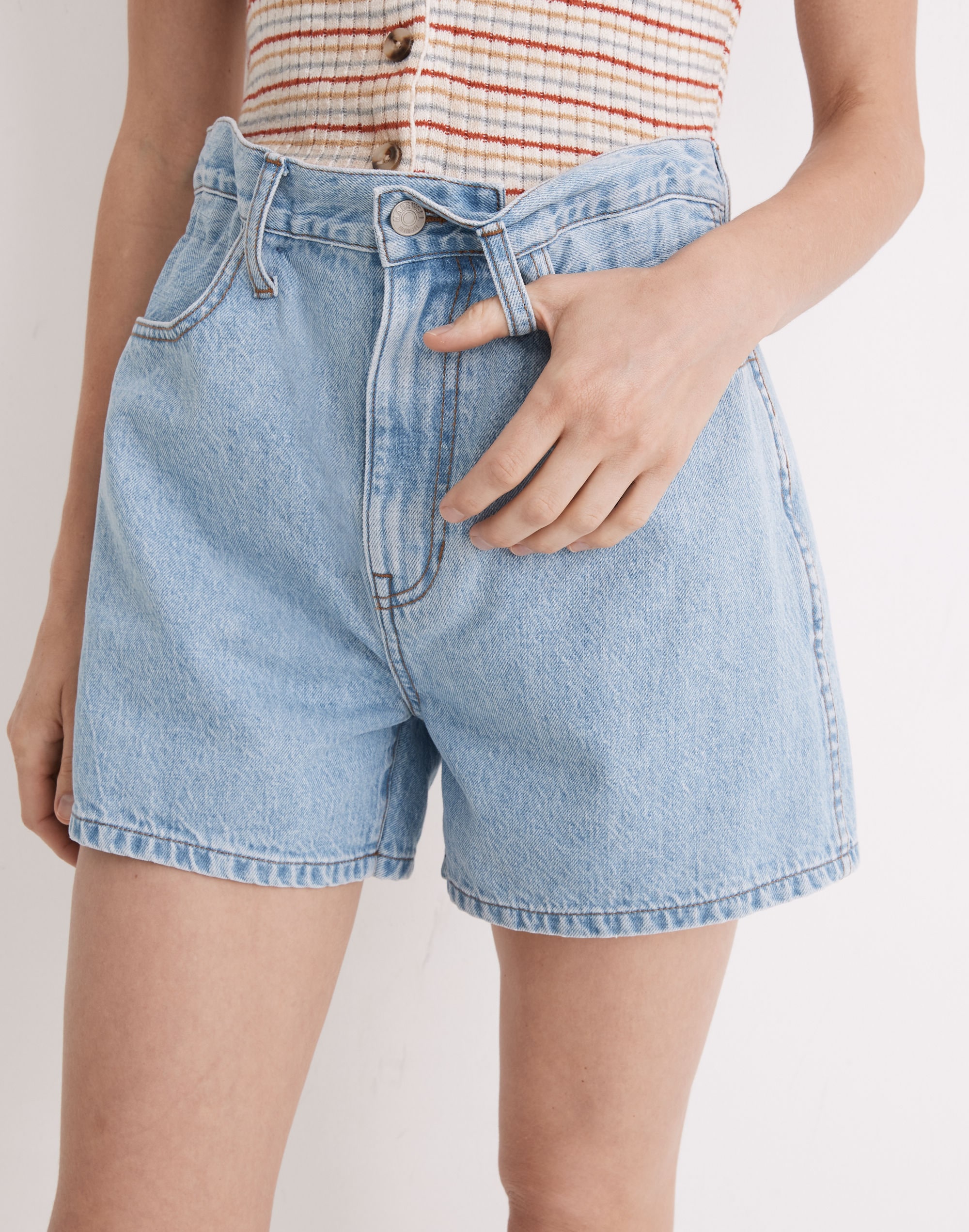 Convertible Paperbag Jean Shorts