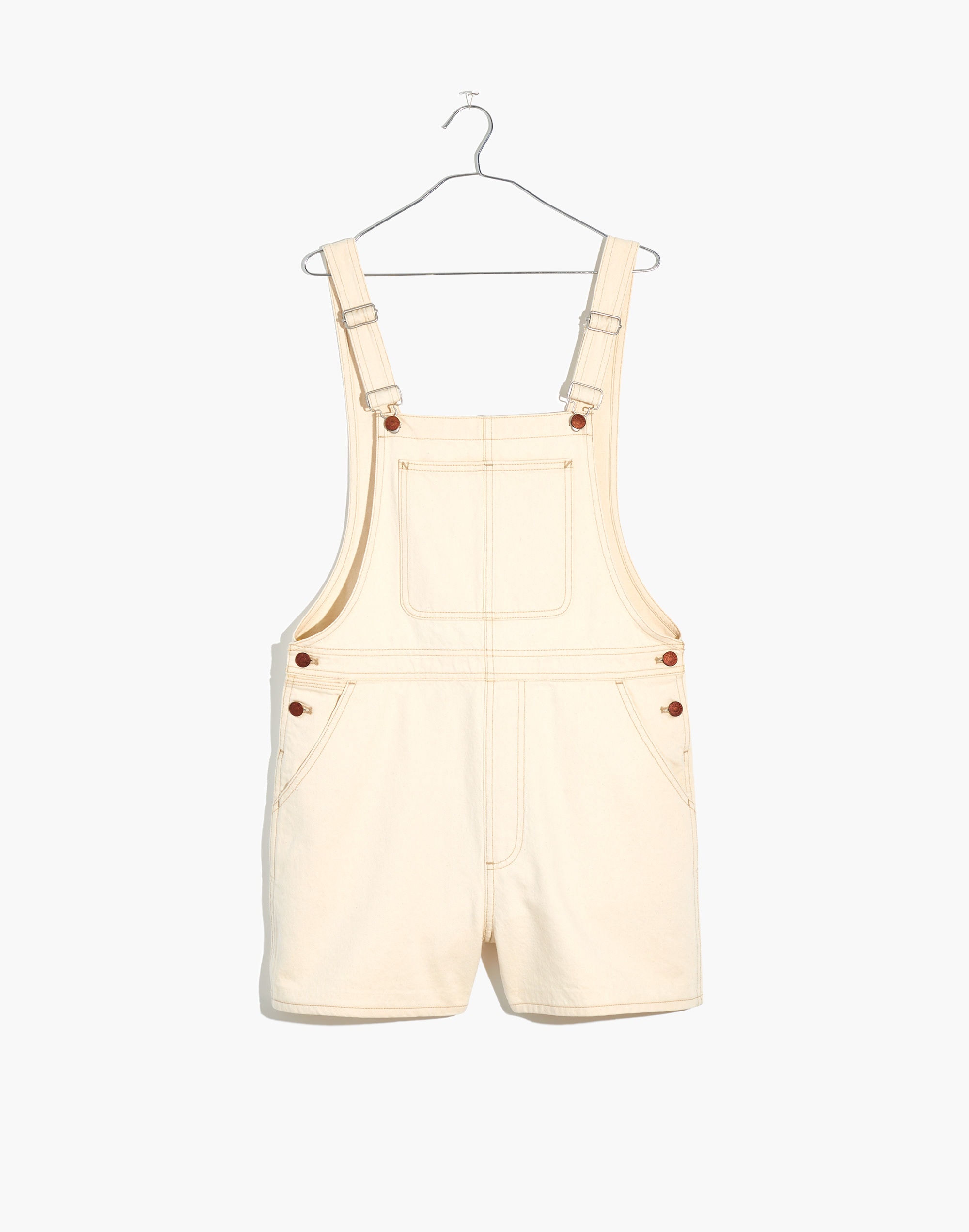Denim Corsica Short Overalls in Vintage Canvas Wash