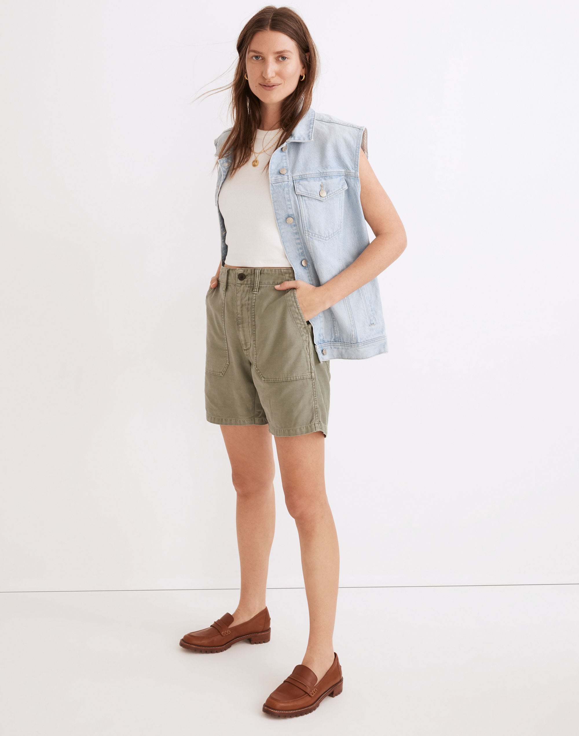 relaxed fatigue shorts