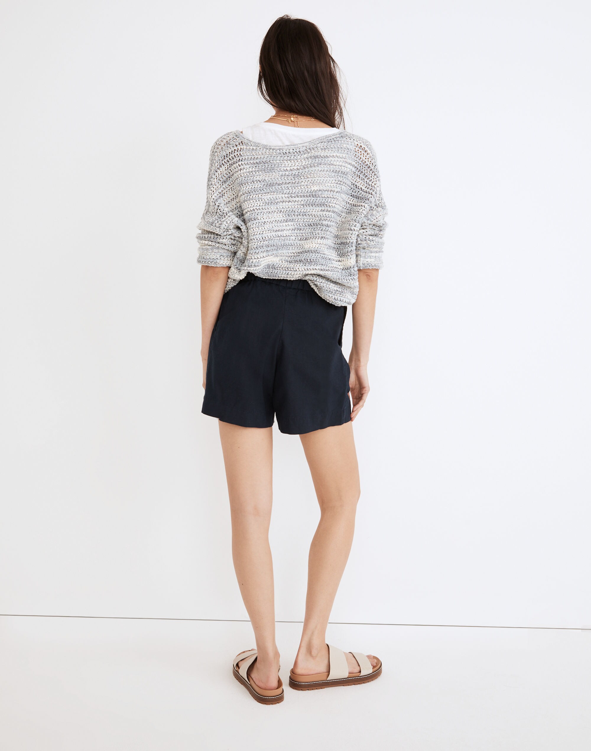 Hemp-Cotton Pull-On Sailor Shorts