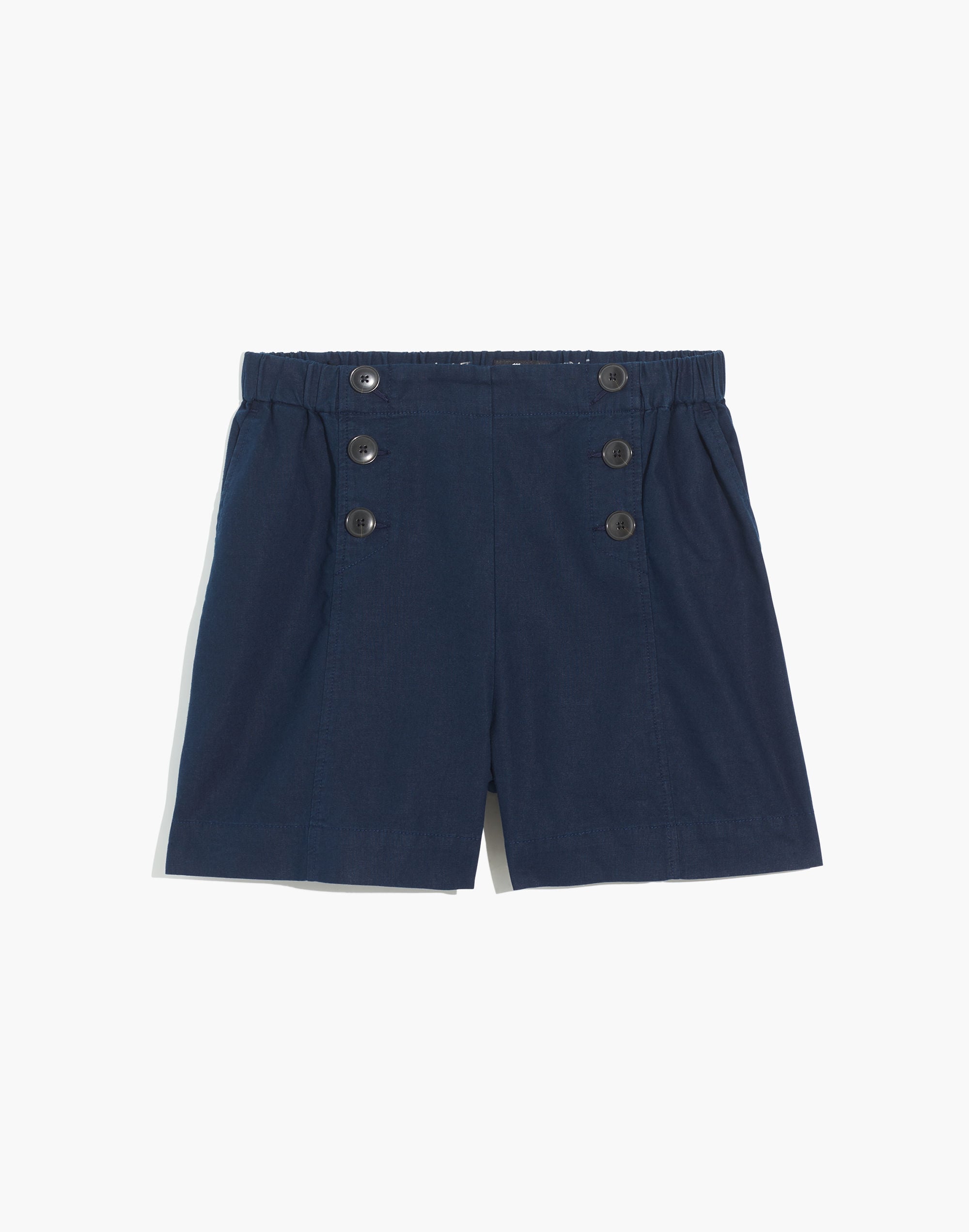 Hemp-Cotton Pull-On Sailor Shorts