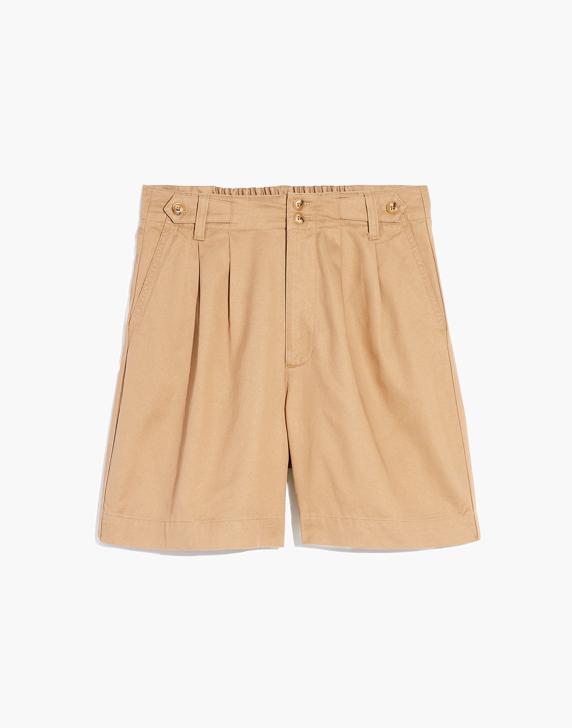 Midmont Pleated Shorts: TENCEL&trade; Lyocell Edition