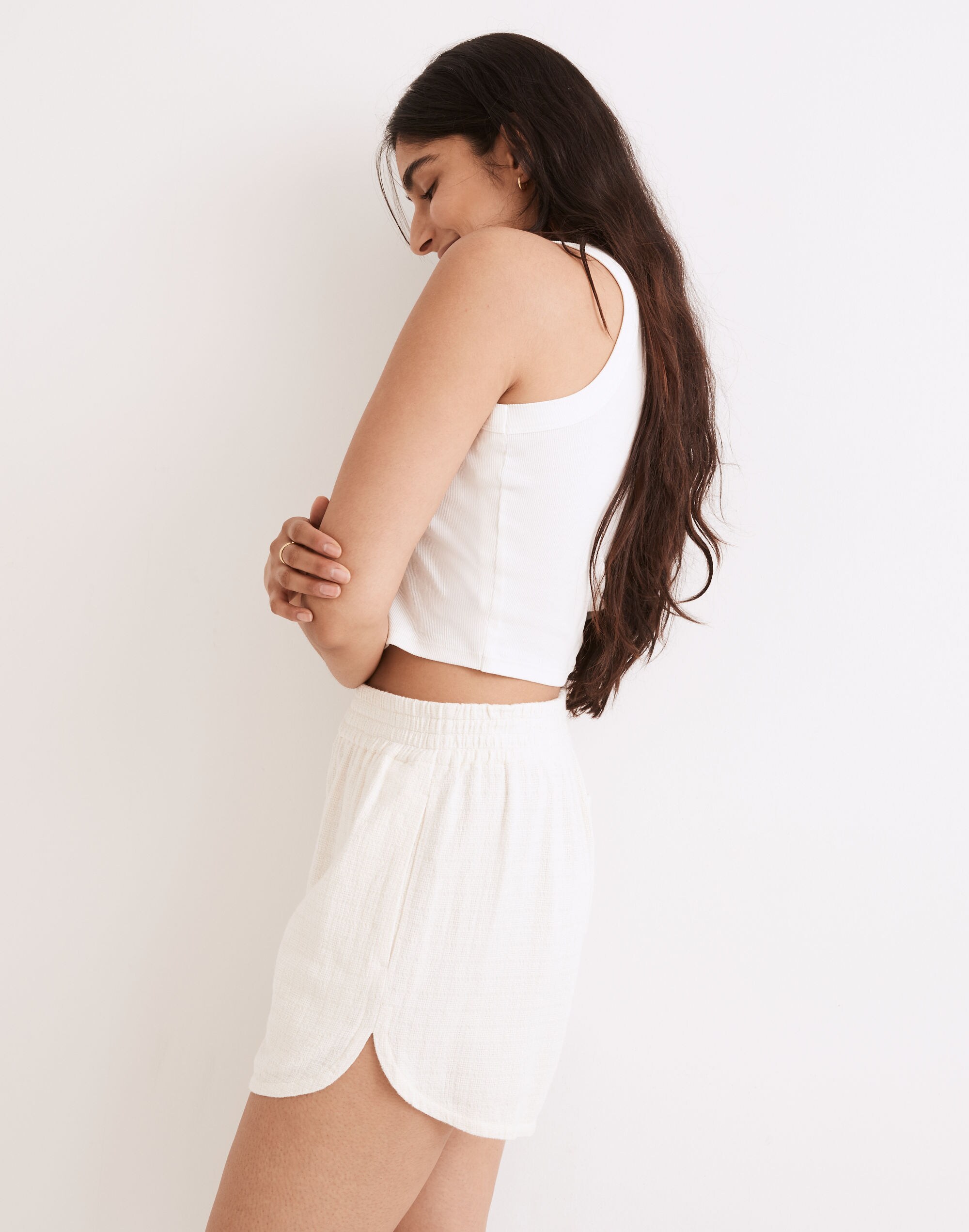 Linen-Blend Pasadena Pull-On Shorts