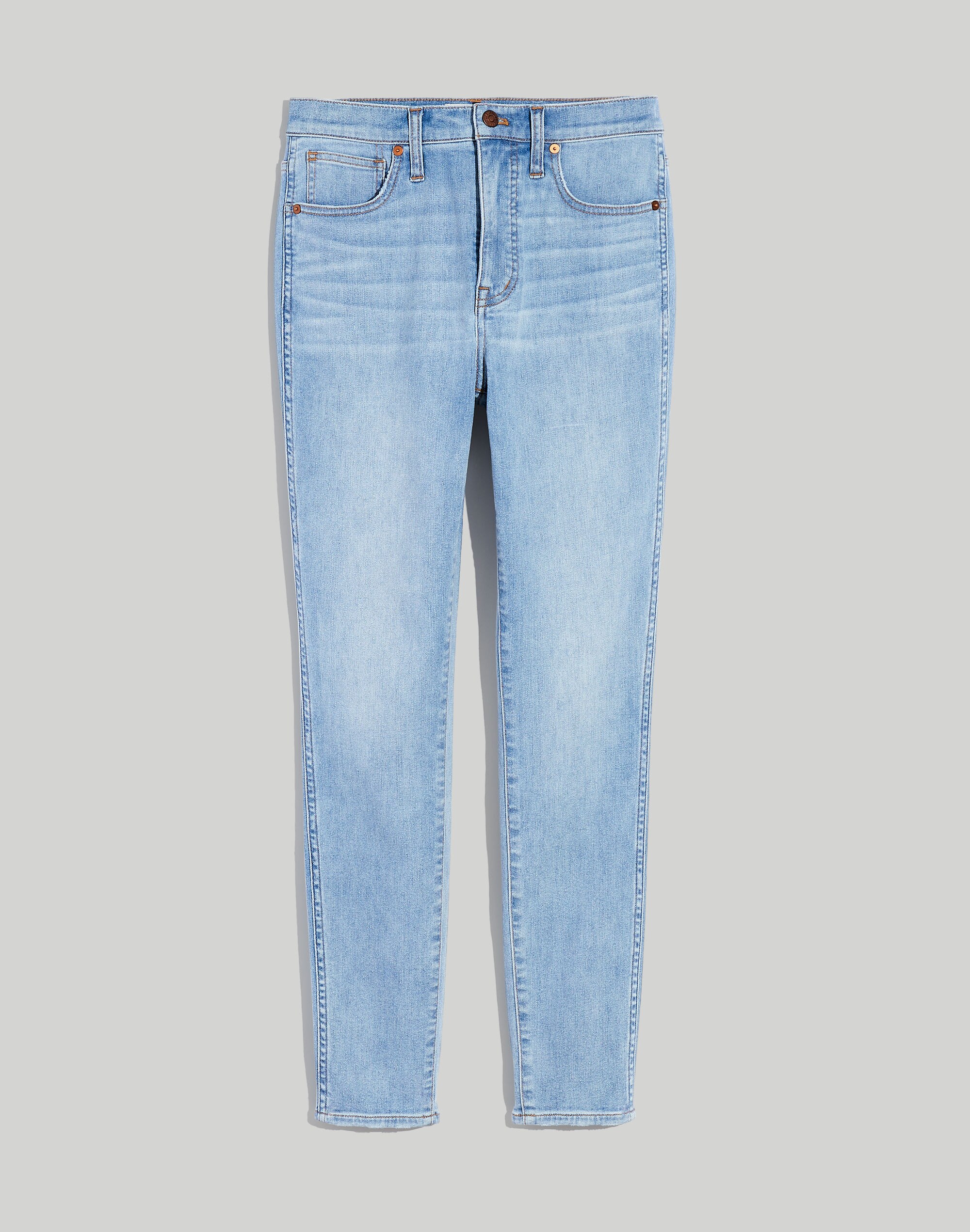 10" High-Rise Skinny Crop Jeans in Carlton Wash