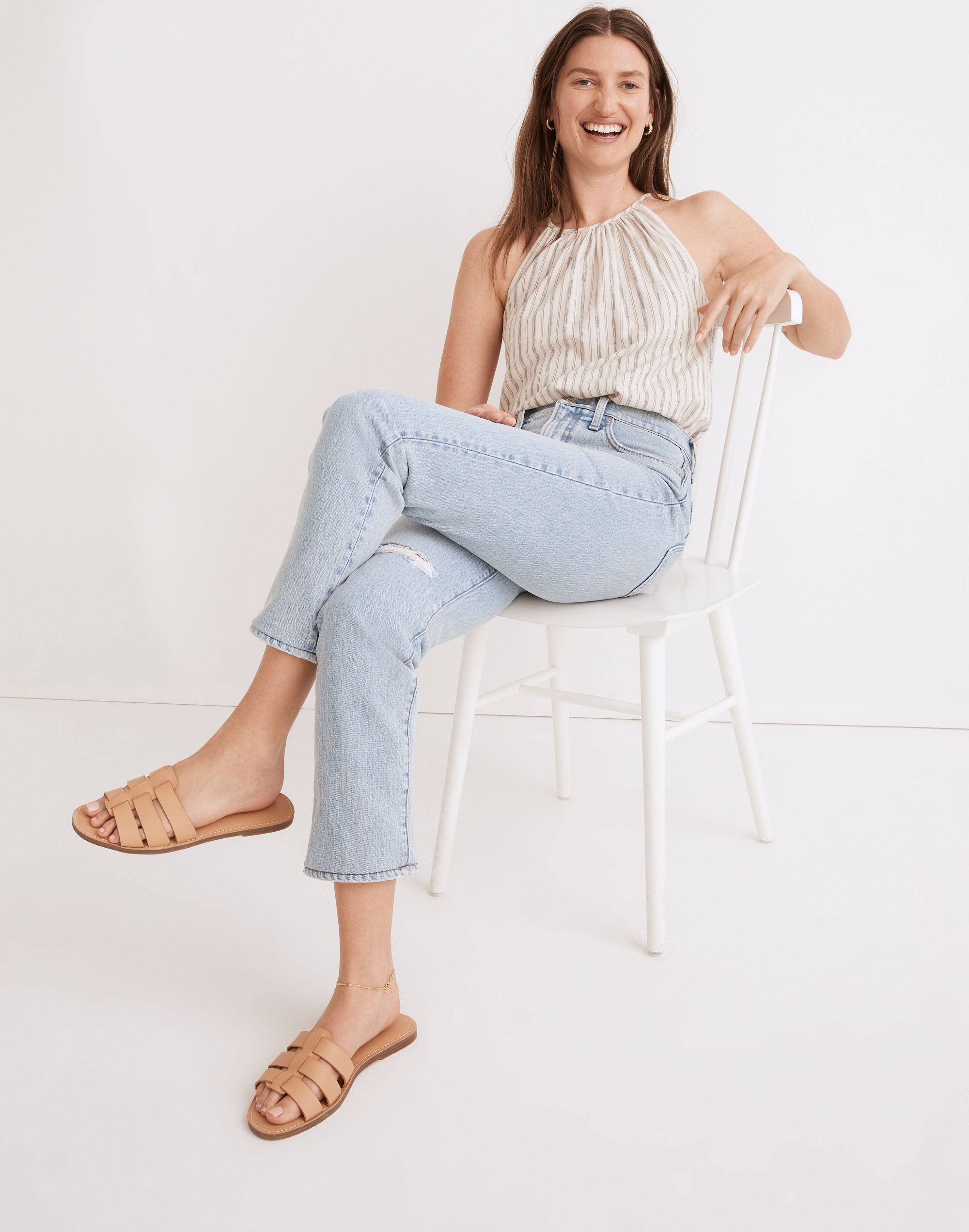 The Perfect Vintage Crop Jean in Sudbury Wash