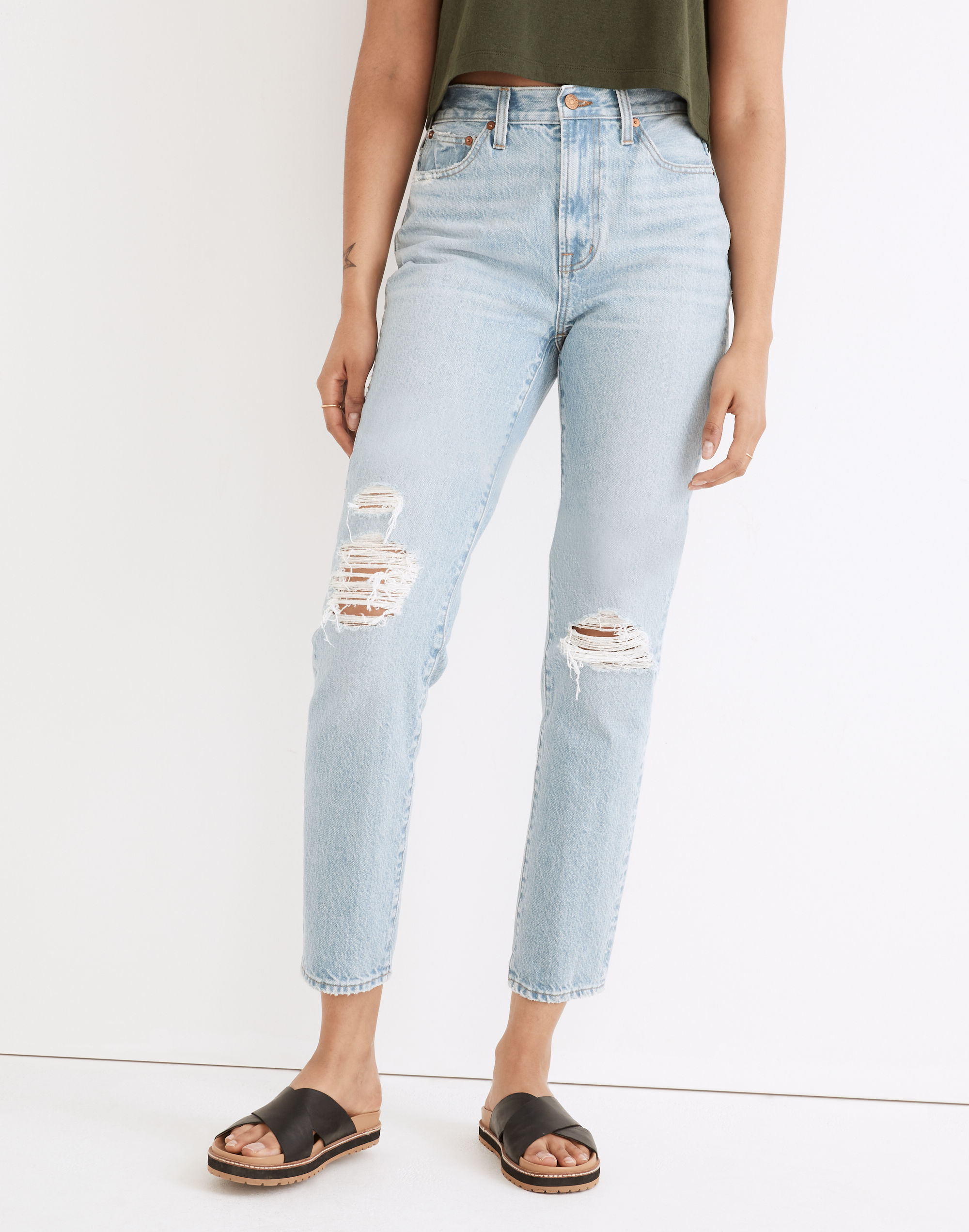 The Perfect Vintage Jean in Grandbay Wash: Ripped Edition