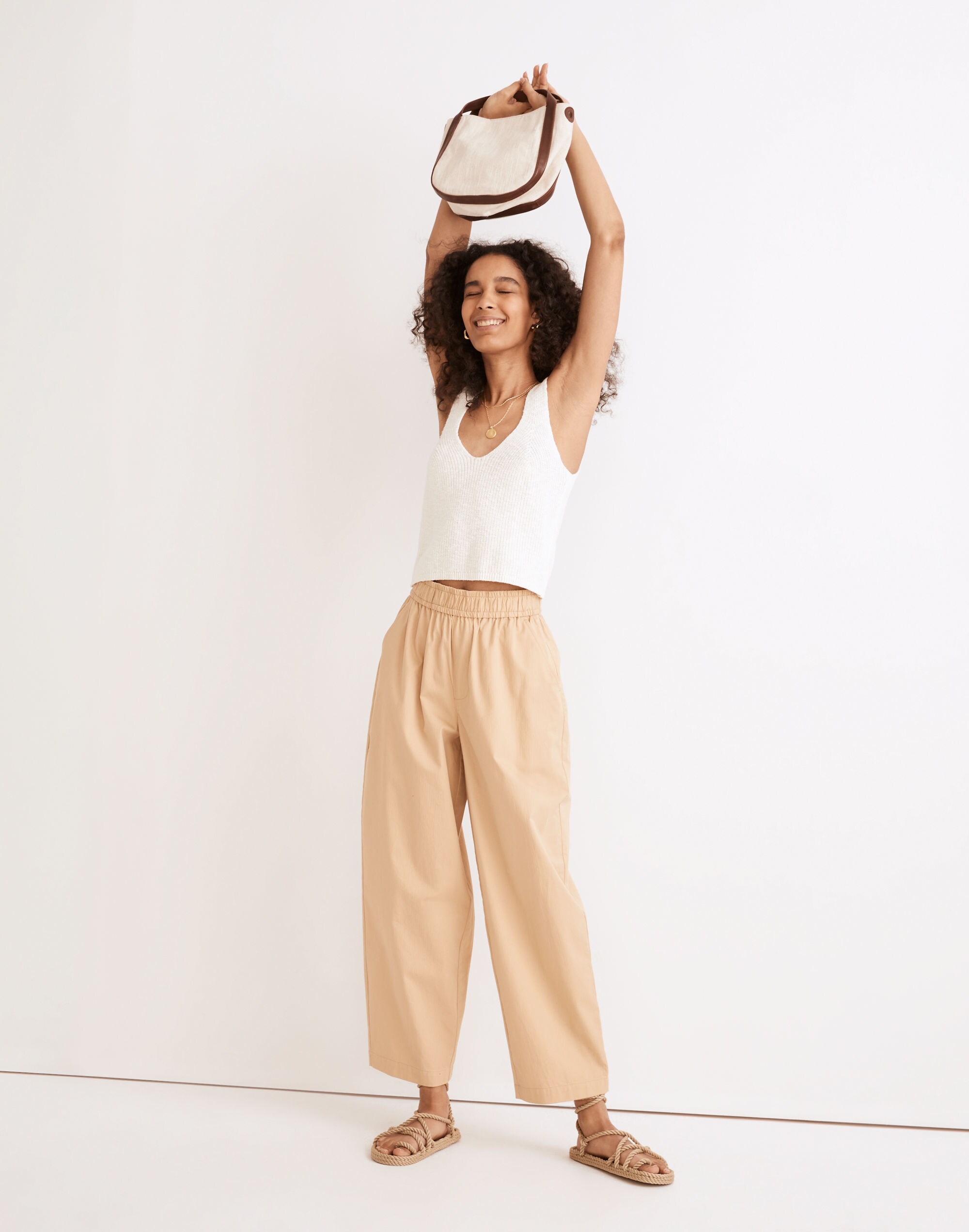 Pull-On Oversized Balloon Pants