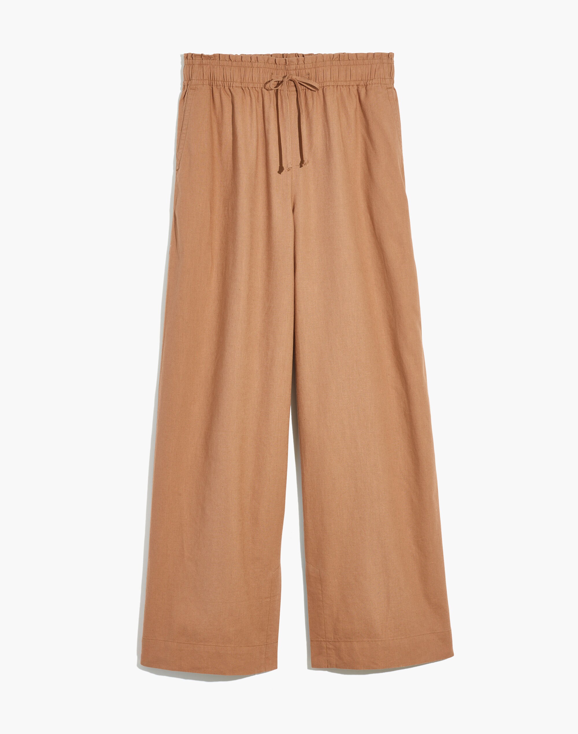 Pull-On High-Rise Wide-Leg Pants: Slit-Hem Edition