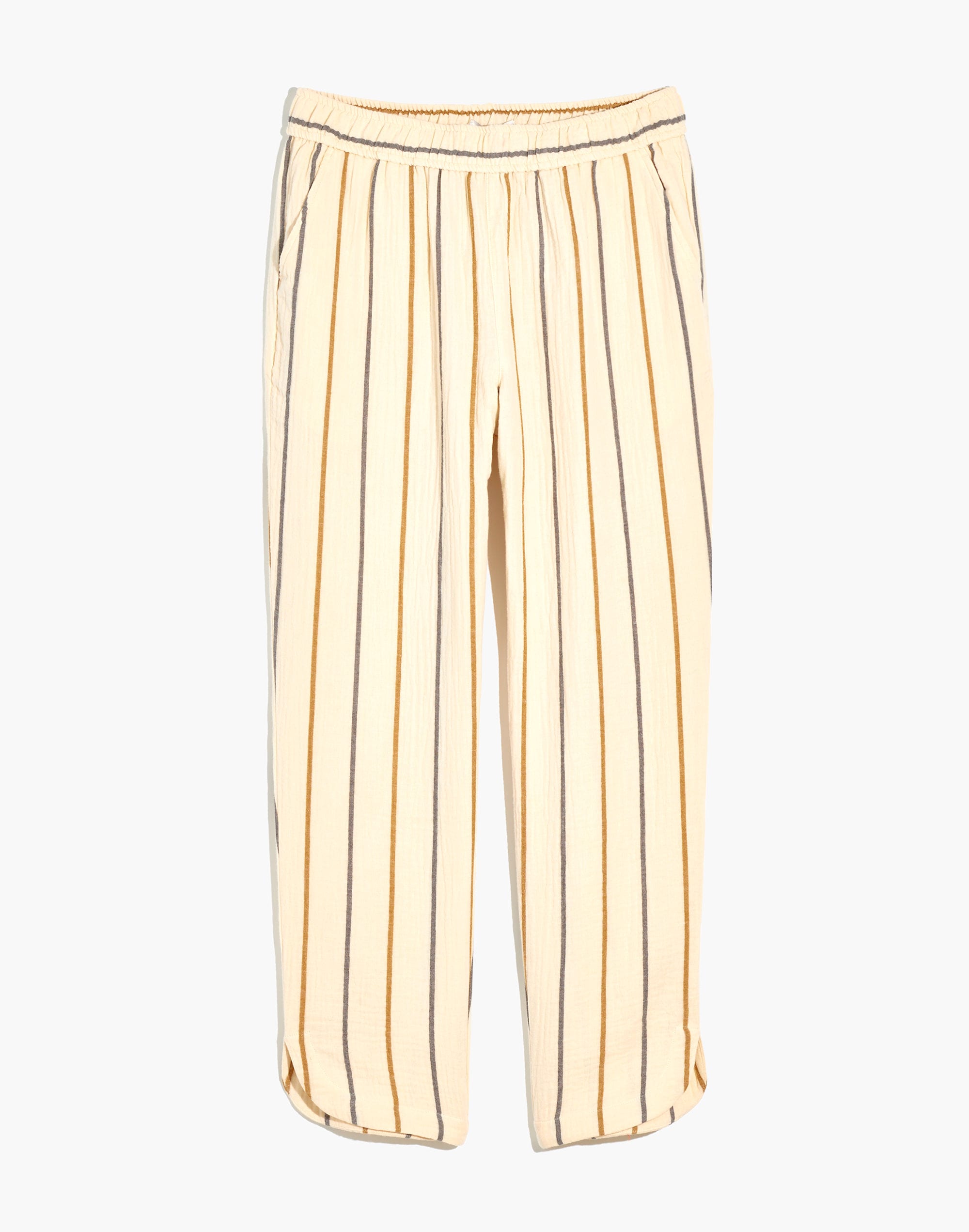 Lightspun Pull-On High-Rise Tapered Pants in Stripe