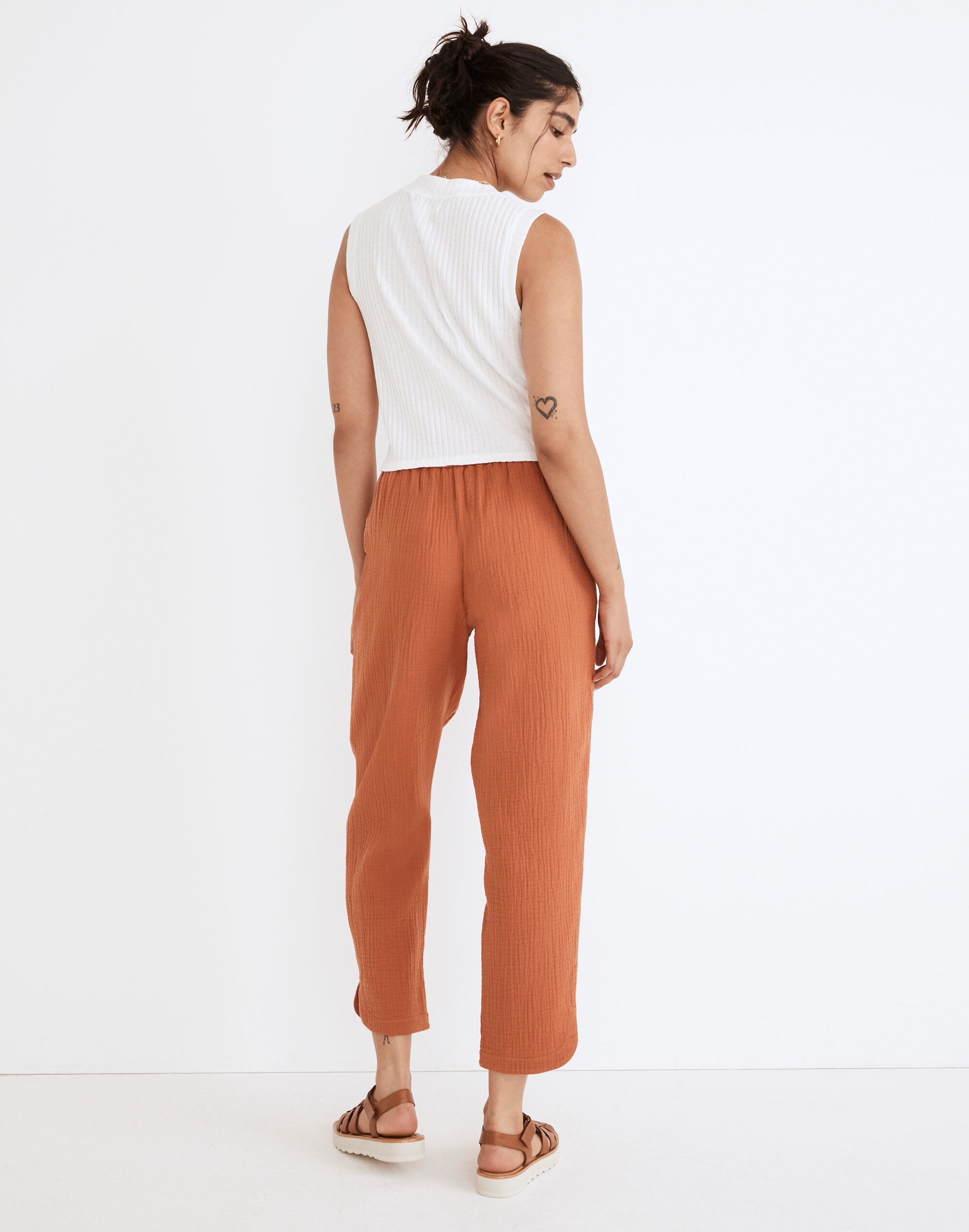 Lightspun Pull-On High-Rise Tapered Pants