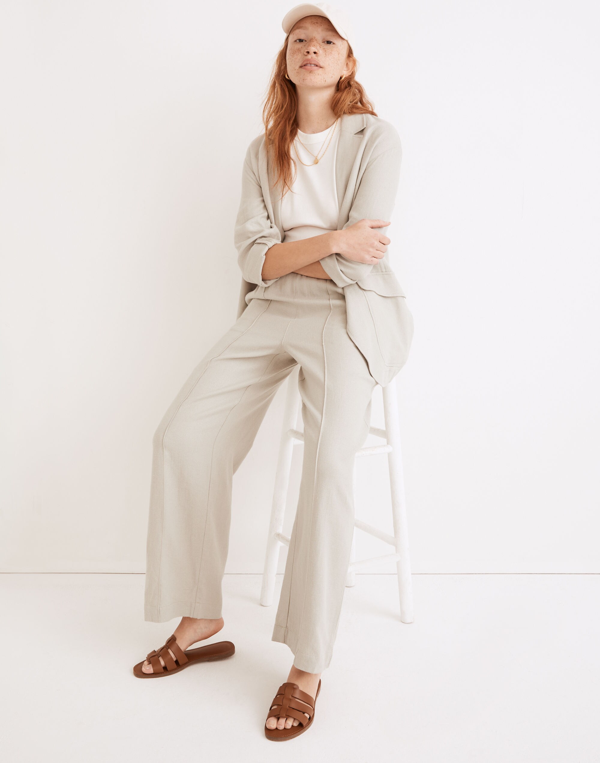 Tall Breezewoven Pull-On High-Rise Straight Pants