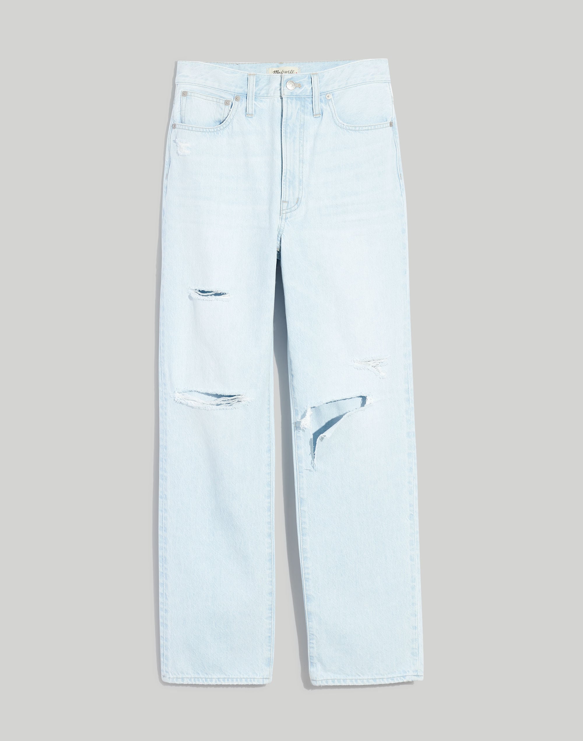 The Perfect Vintage Straight Jean in Pearse Wash: Destructed Edition