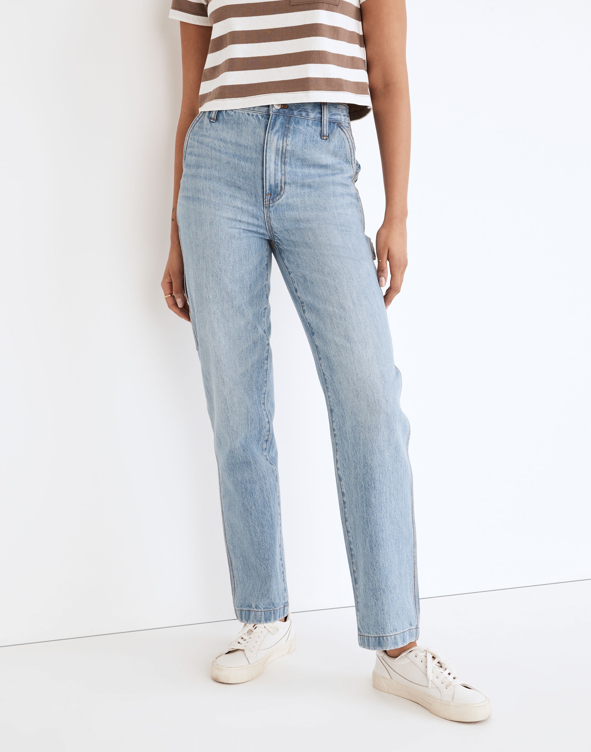 Carson Cuffed Straight Leg Jeans - Abroad Vintage