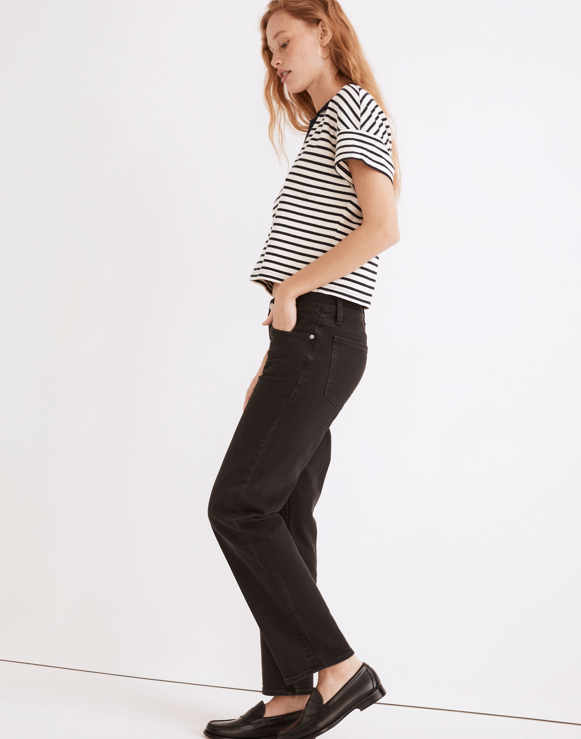 The Low-Rise Perfect Vintage Straight Jean in Lunar Wash