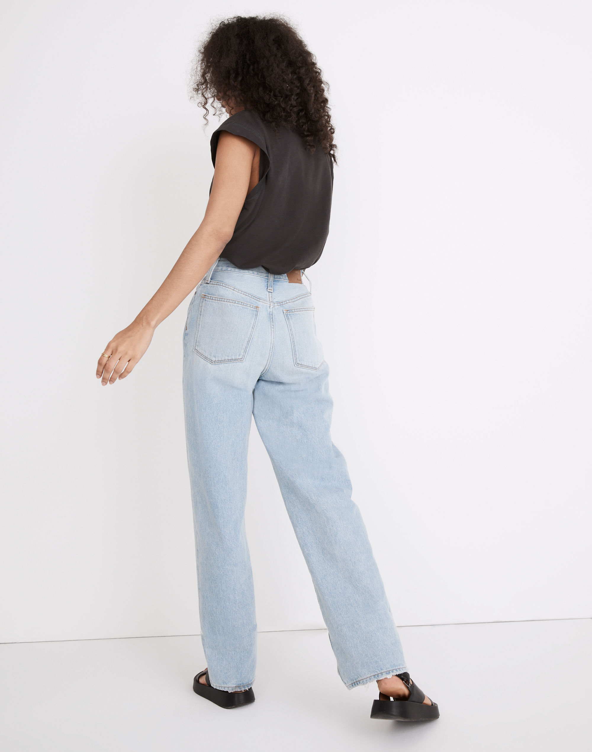 Baggy Straight Jeans in Berteau Wash