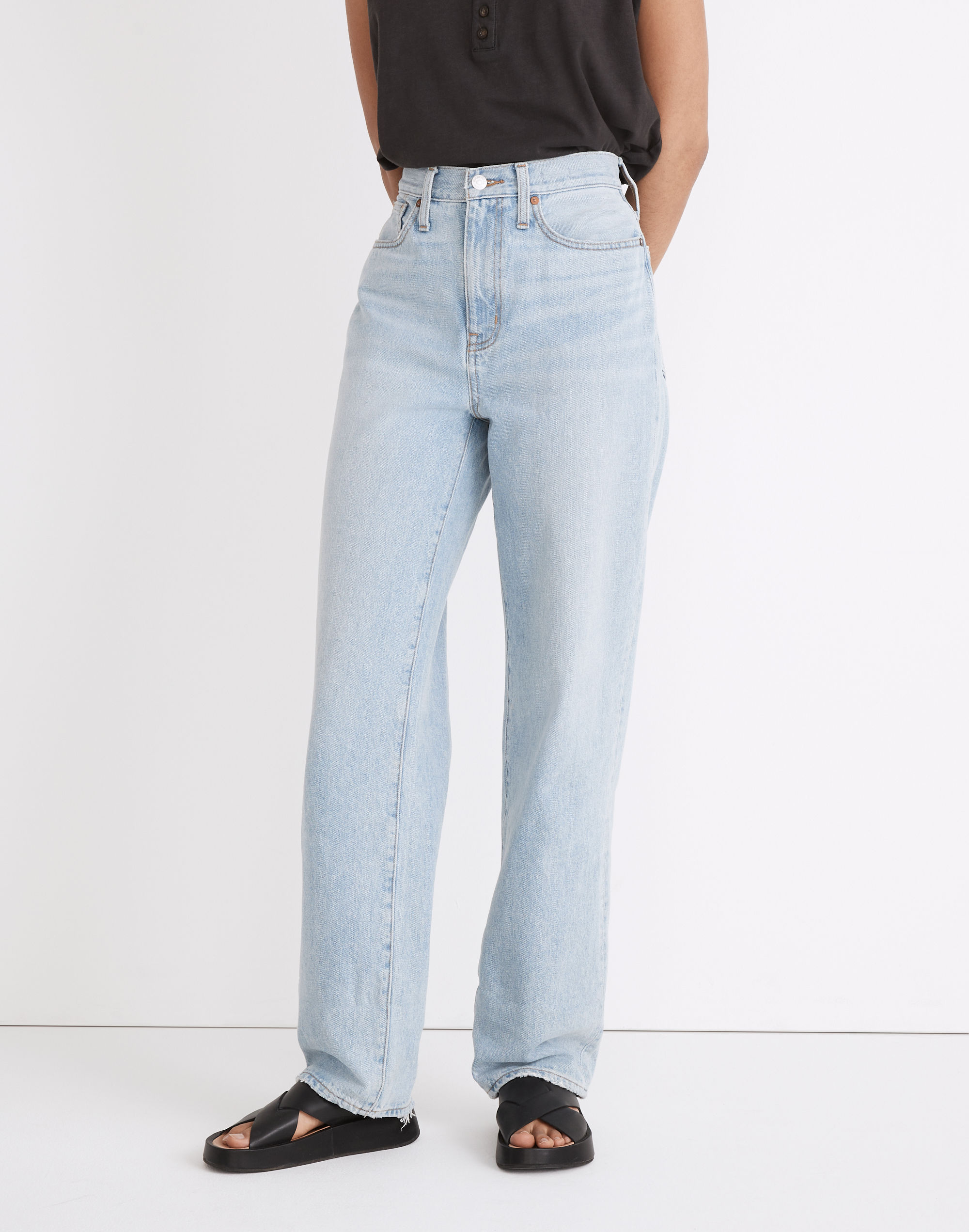 Baggy Straight Jeans in Berteau Wash
