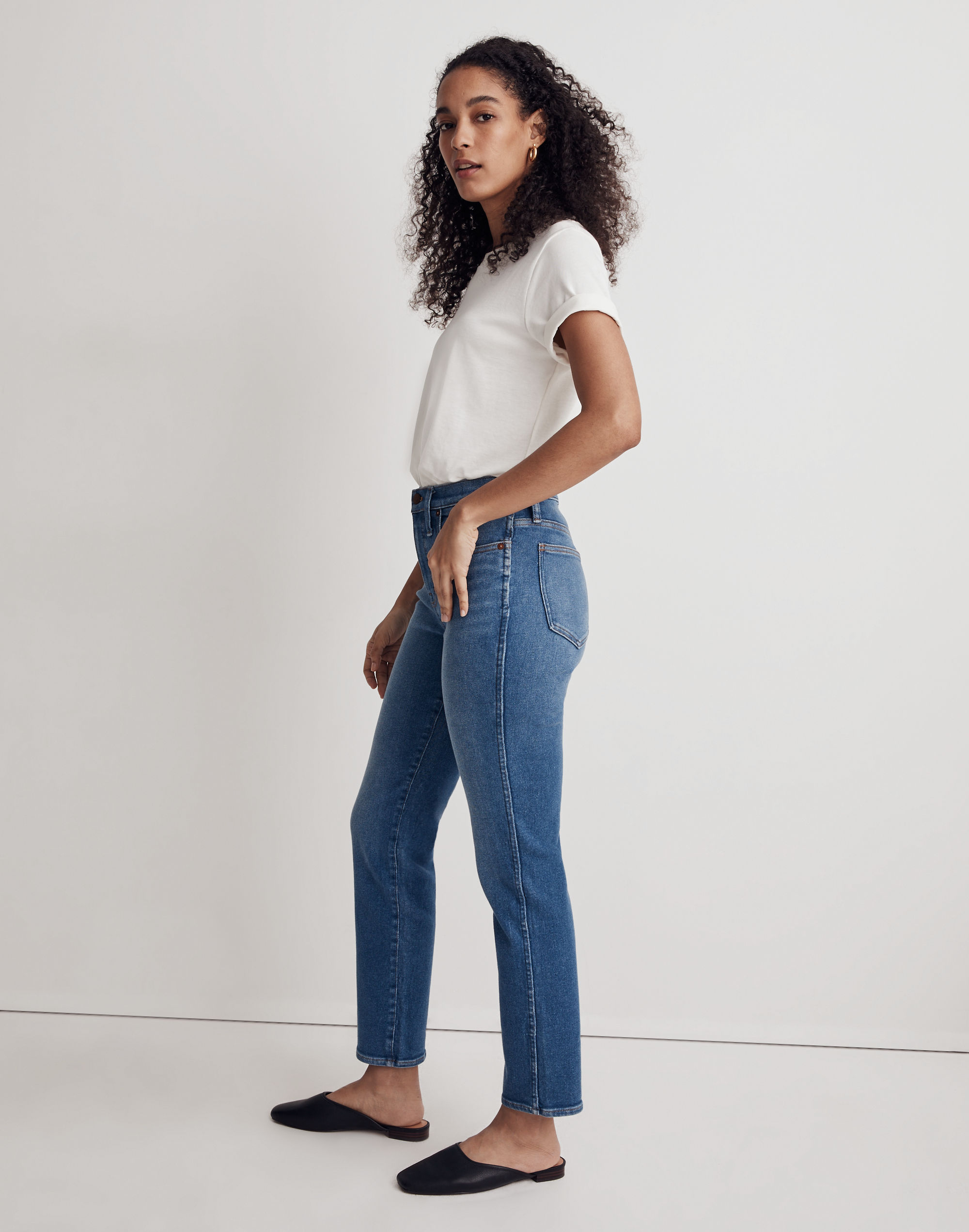 Tall Stovepipe Jeans in Leaside Wash